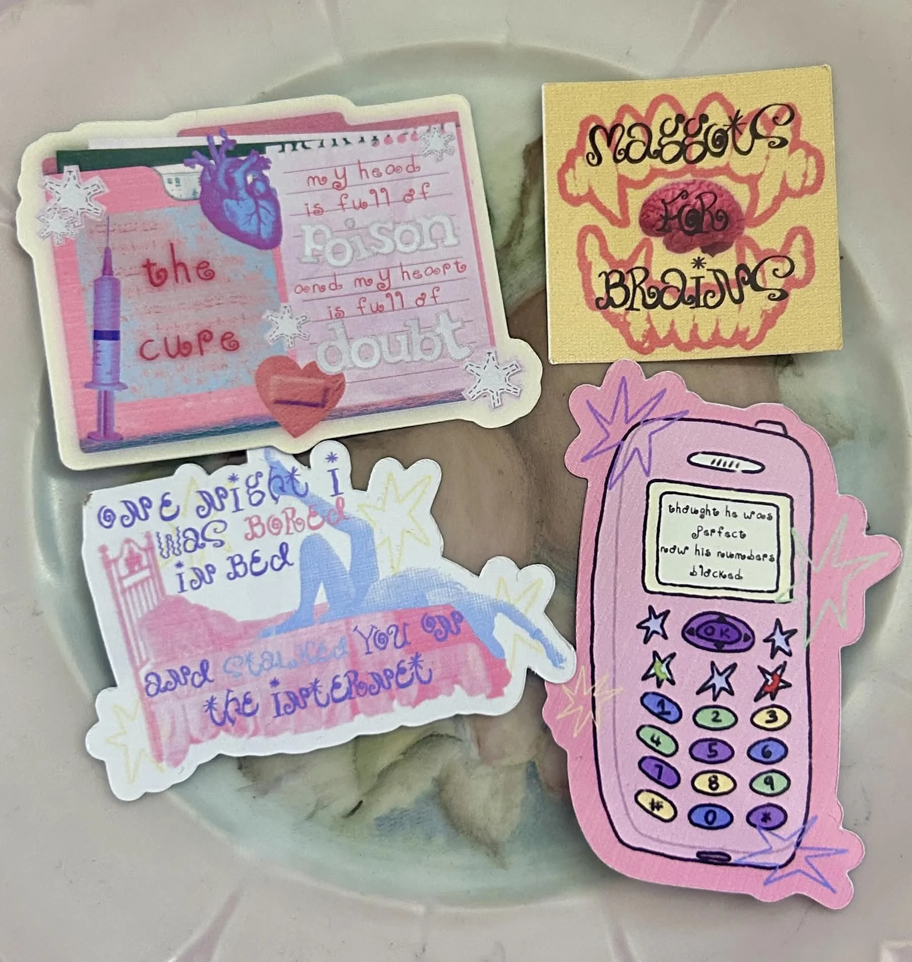Olivia Rodrigo Sticker Pack | 4pc Handmade Fan Art Sticker Set