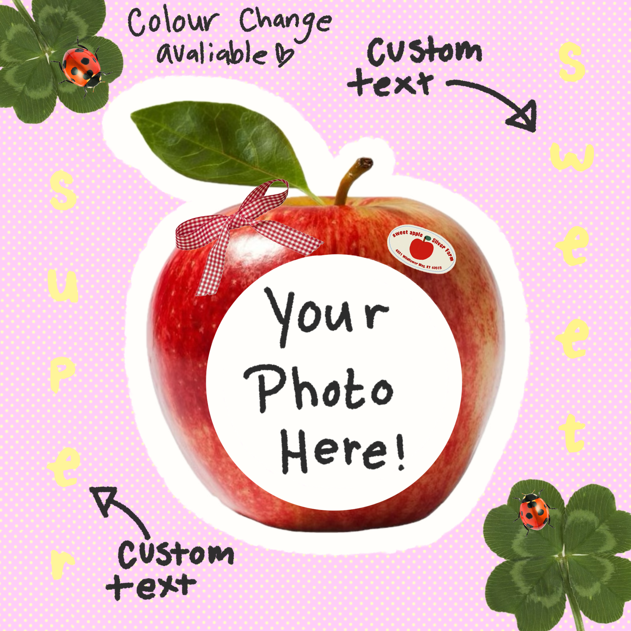 Custom Apple sticker