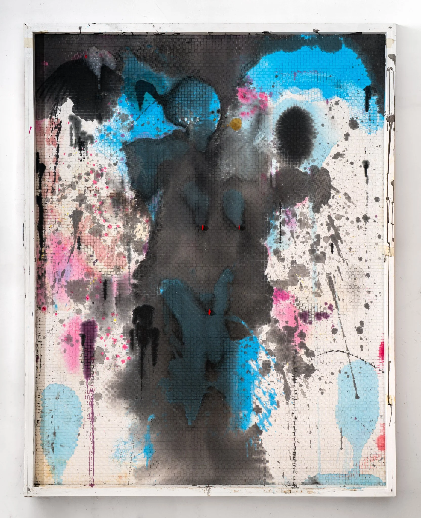  
   Untitled #8 , 2023 
  Hand-woven rubber stripes attached to wood 
  183 × 233 cm 
 