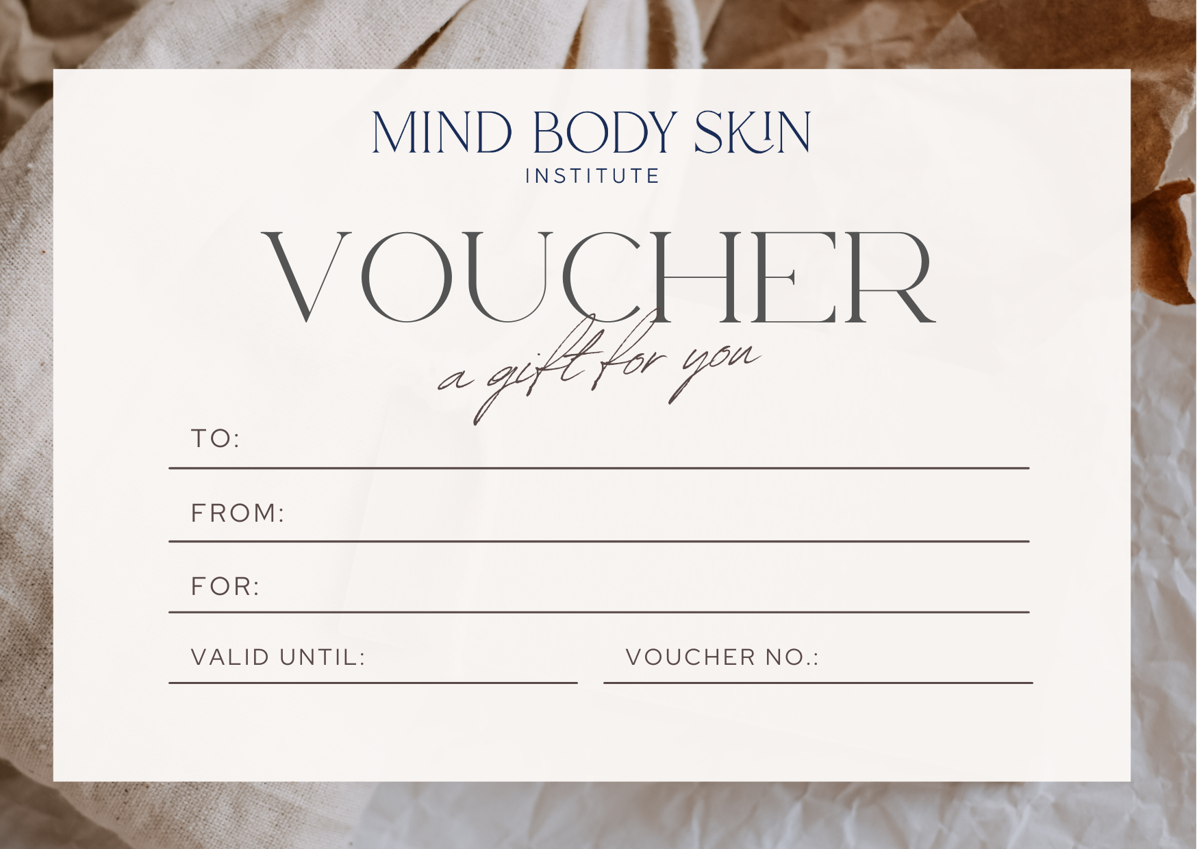 Gift Voucher cosmetic medicine botox filler