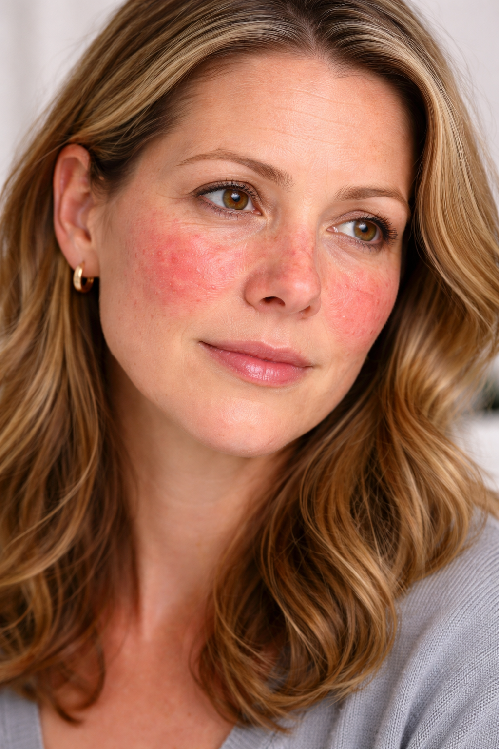 Perimenopause, rosacea, laser for rosacea, broken capillaries, laser for red face