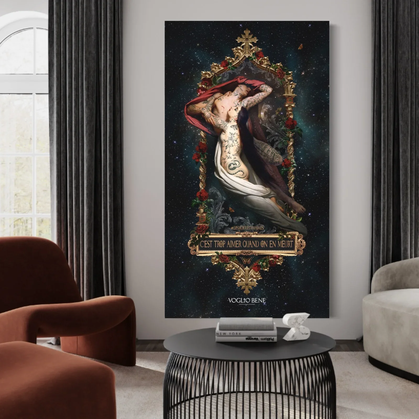 VÄGGTEXTIL FRANCESCA / PAOLO – 77x137 CM SAMMET