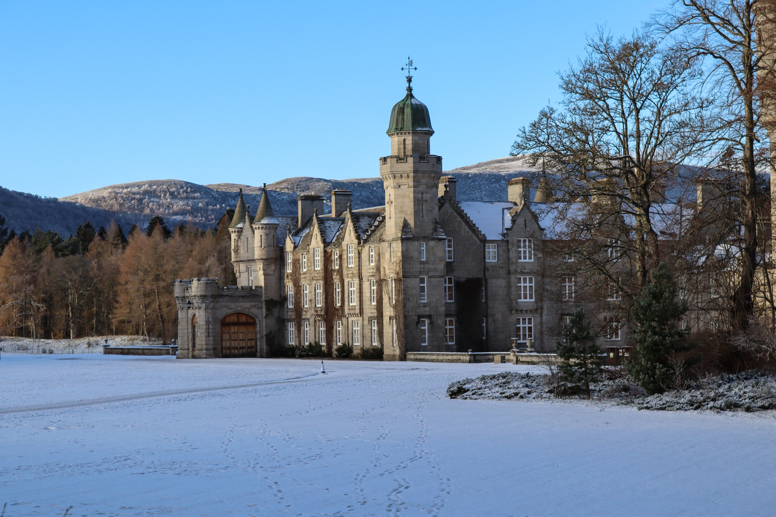 Balmoral Castle in winter