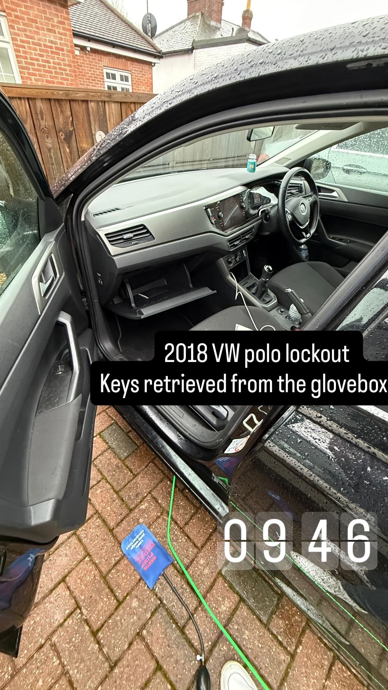 VW Polo 2018 Lockout - Keys locked in glovebox 