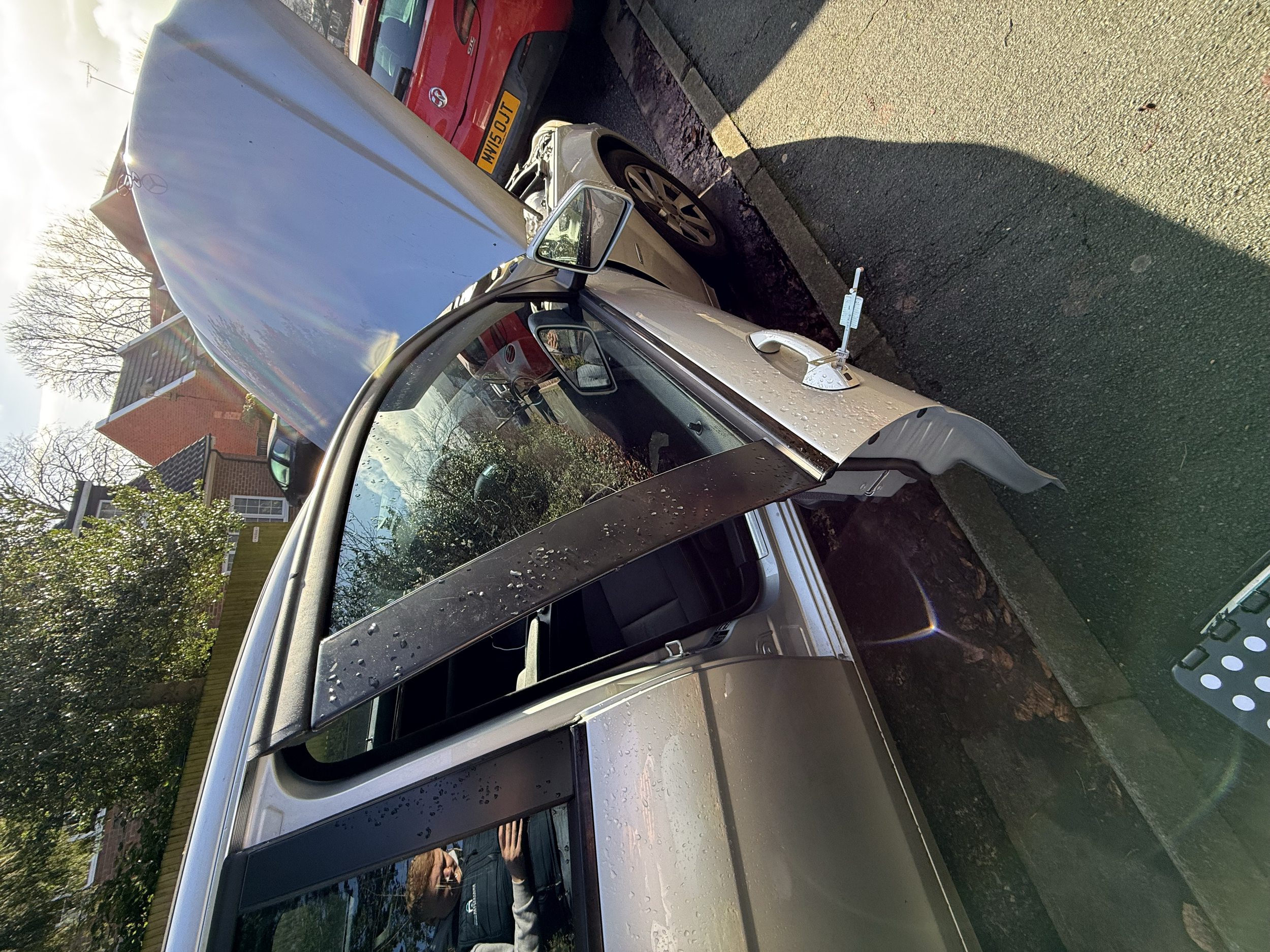 Mercedes C-class 2012 - Door lock picked open as the customers key did not have a emergency key blade