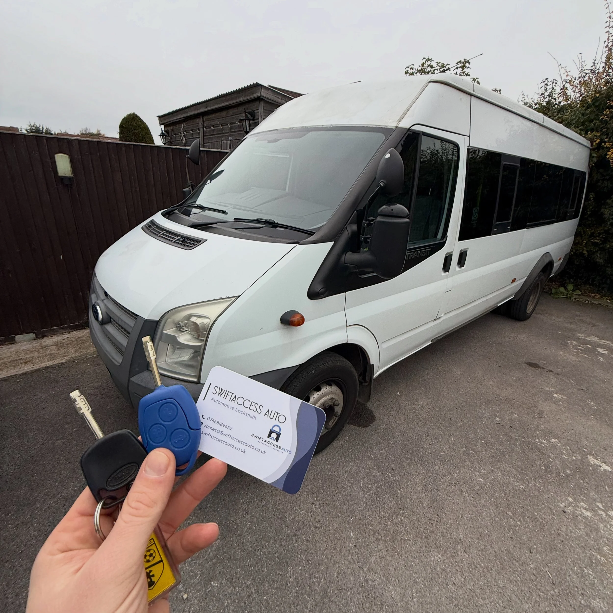 Central locking tibbe key upgrade - Ford transit  2012