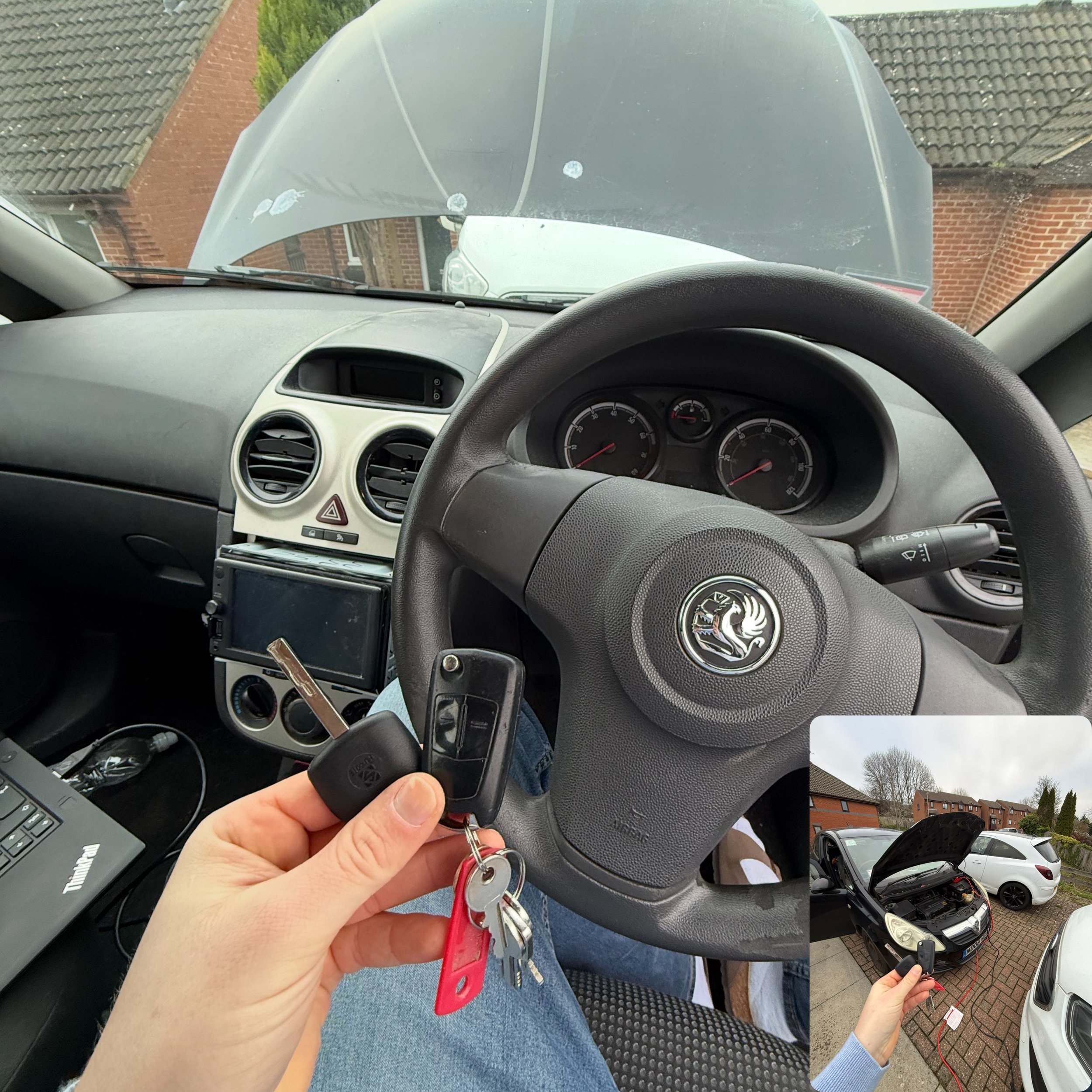 Spare transponder key - Vauxhall corsa D 2008