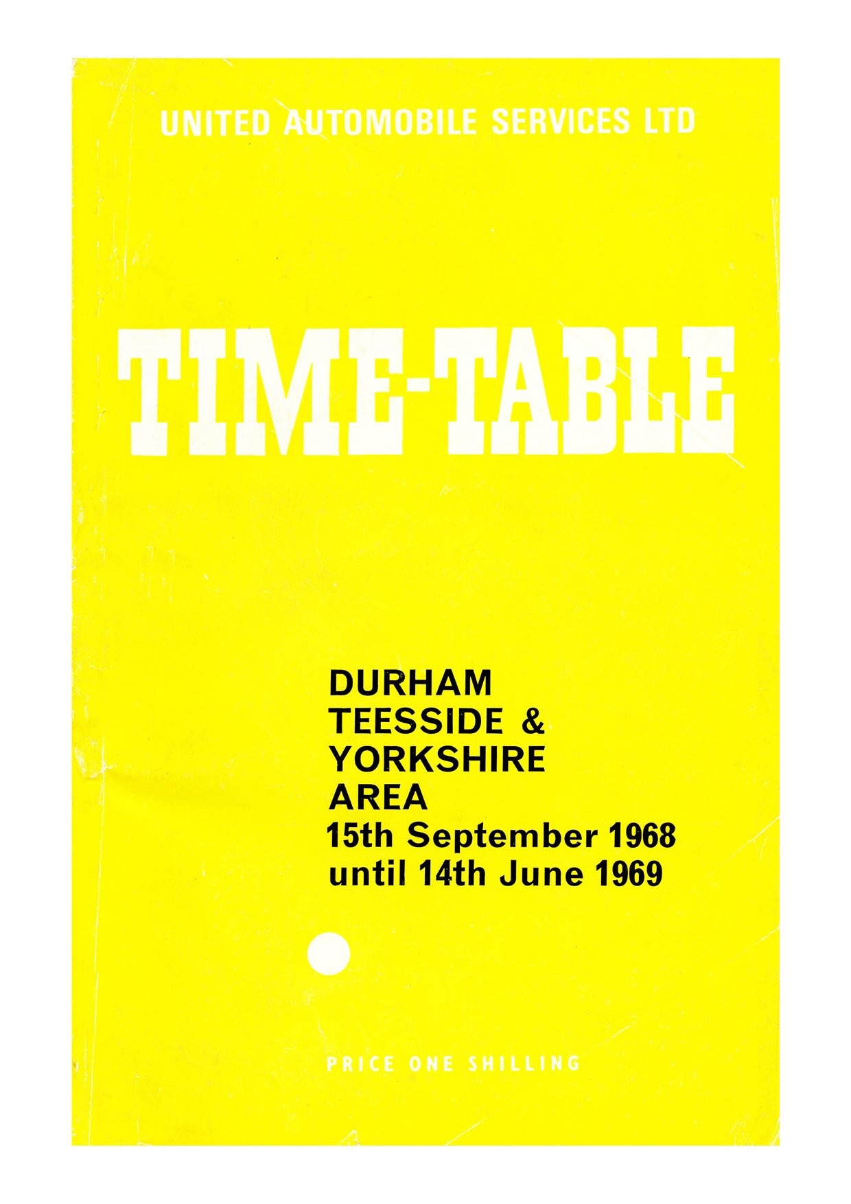 United Timetable 1968