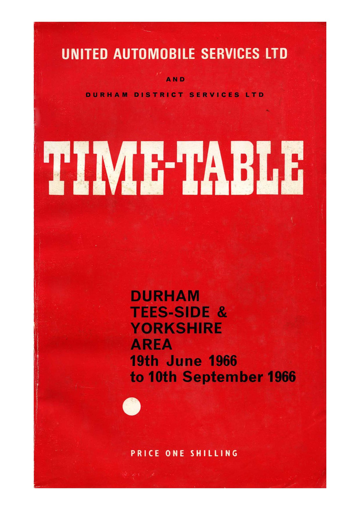 United Timetable 1966