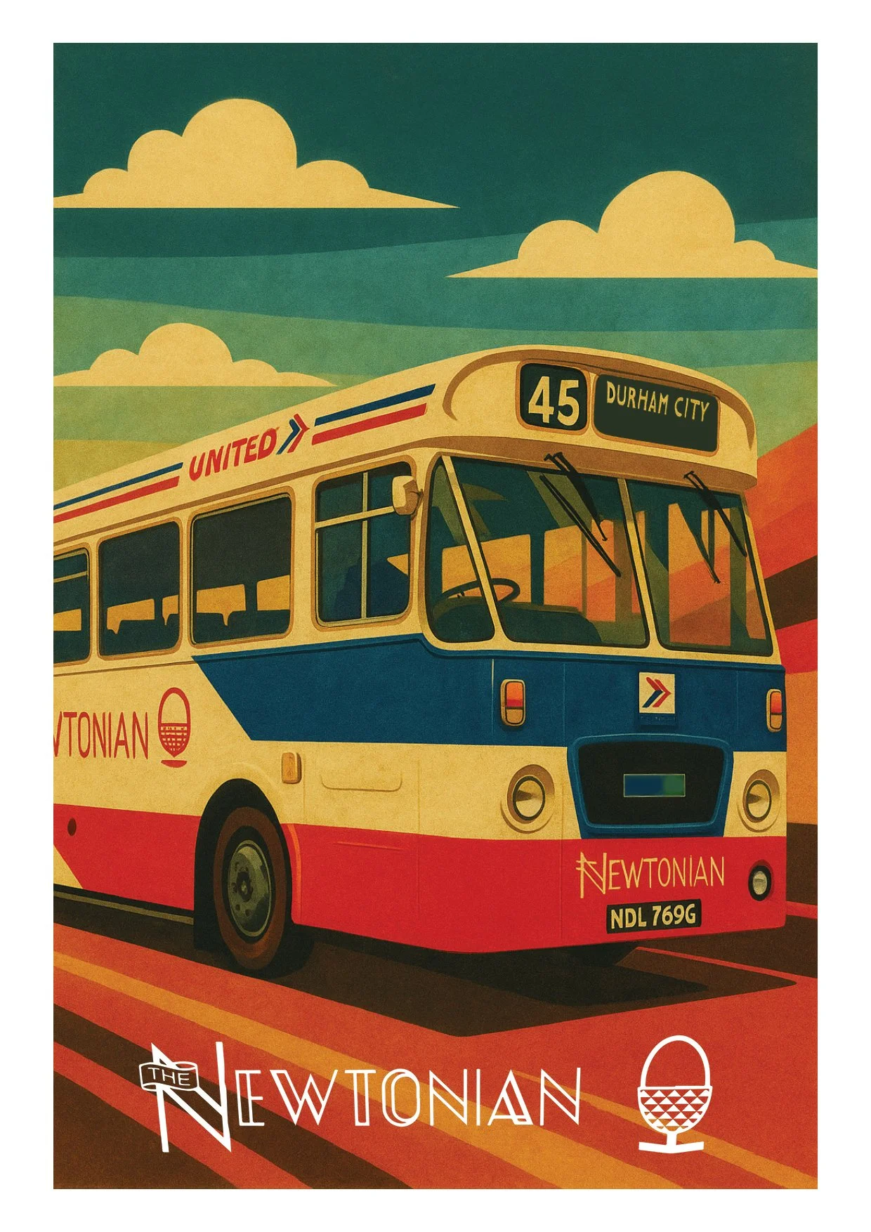 'The Newtonian' Sunset Poster