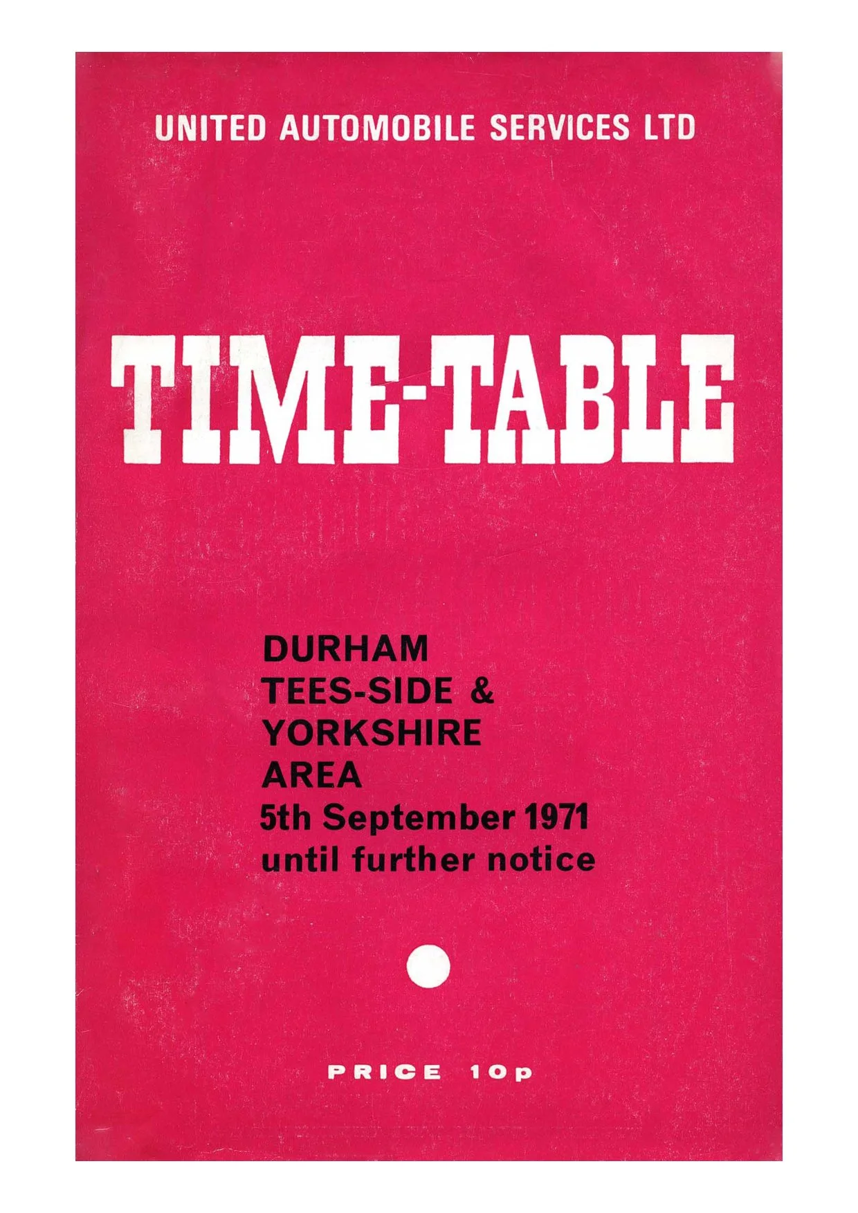 United Timetable 1972