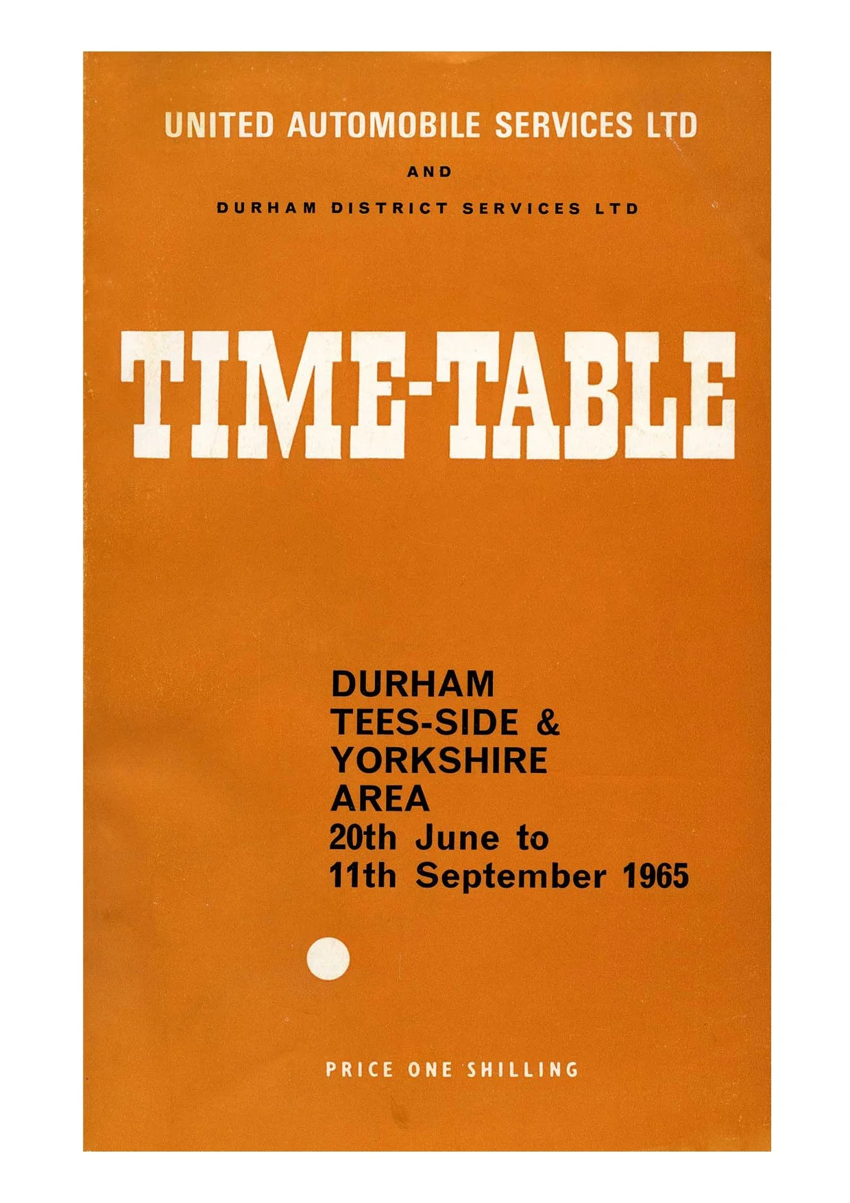 United Timetable 1965