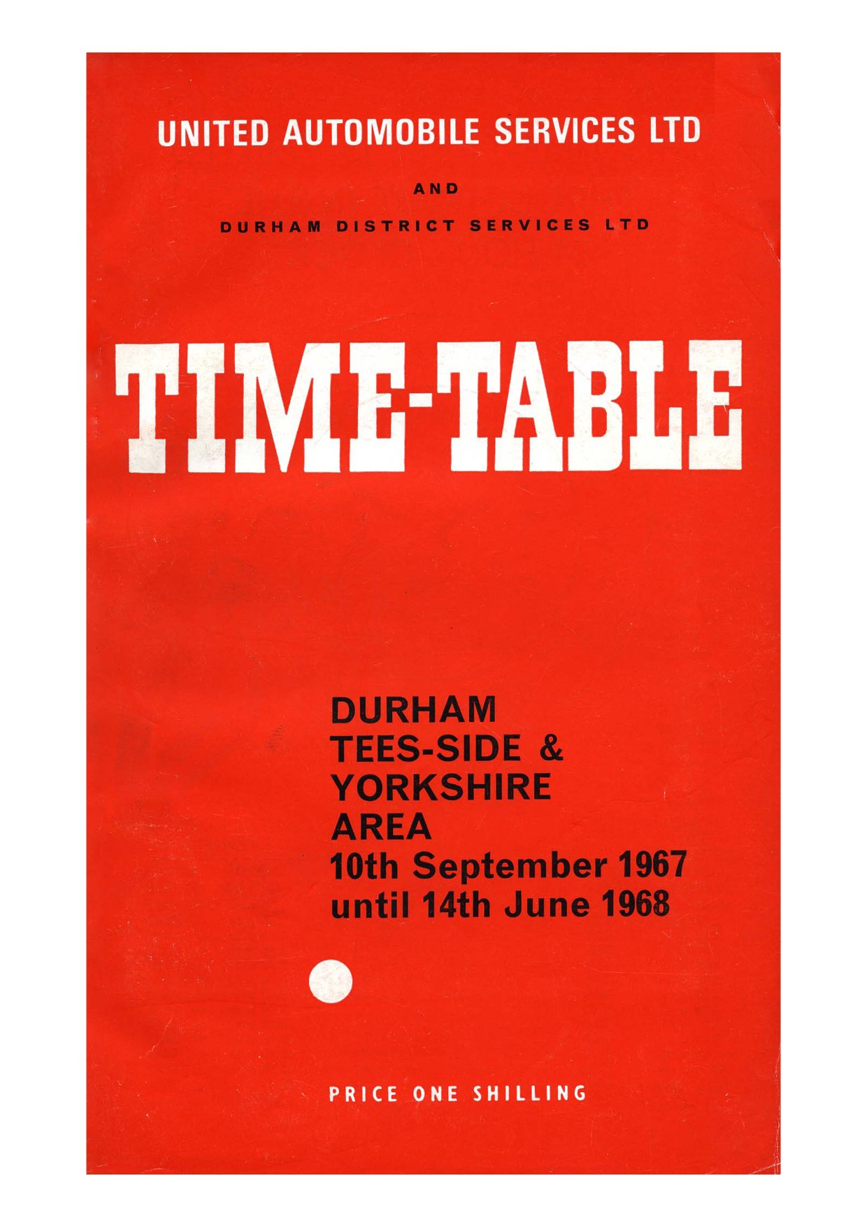 United Timetable 1967