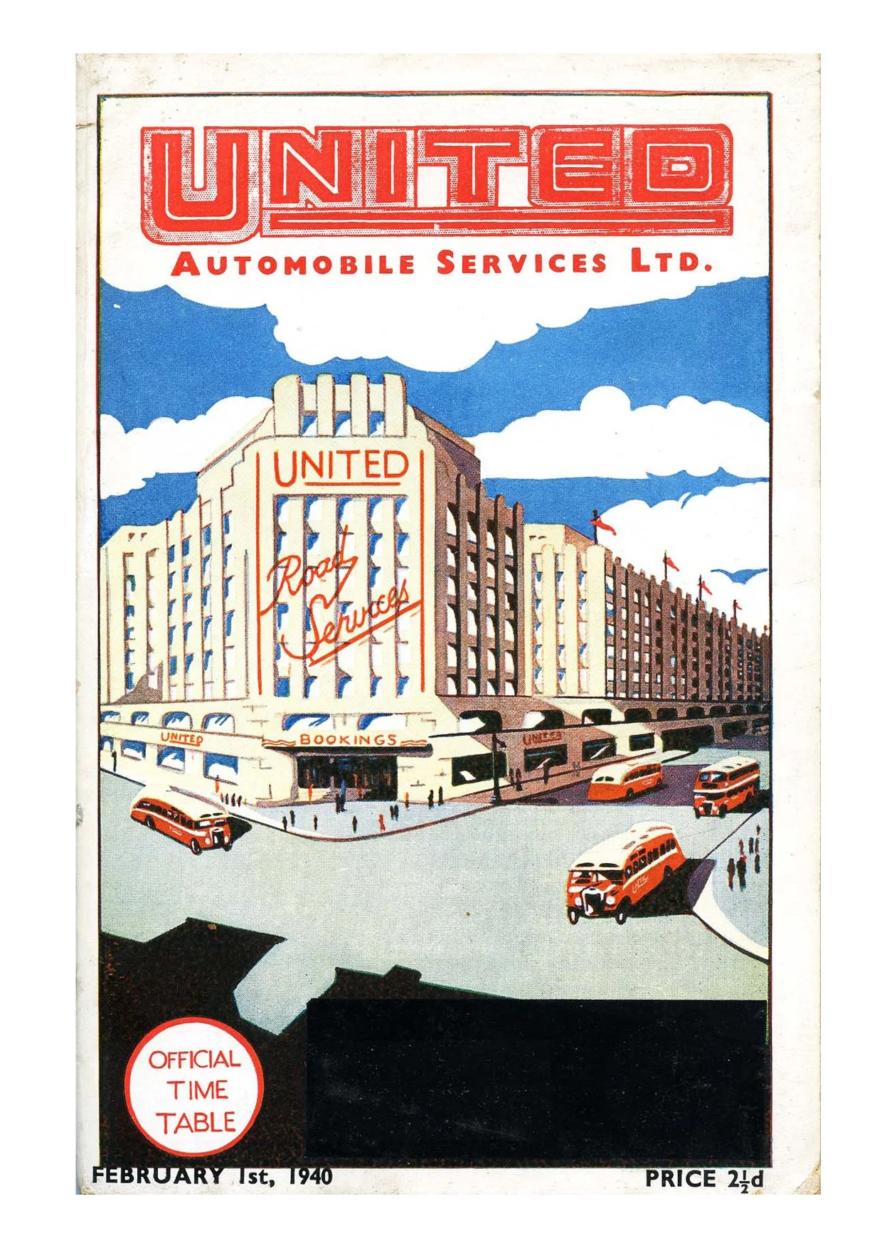 United Timetable 1940