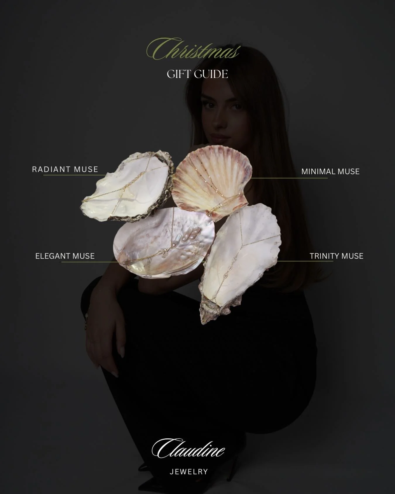 Your holiday gift guide just became effortless.
From Radiant Muse to Trinity Muse, each piece is crafted to make her feel unforgettable. 
Explore the collection now🎄💫
#claudinejewelry