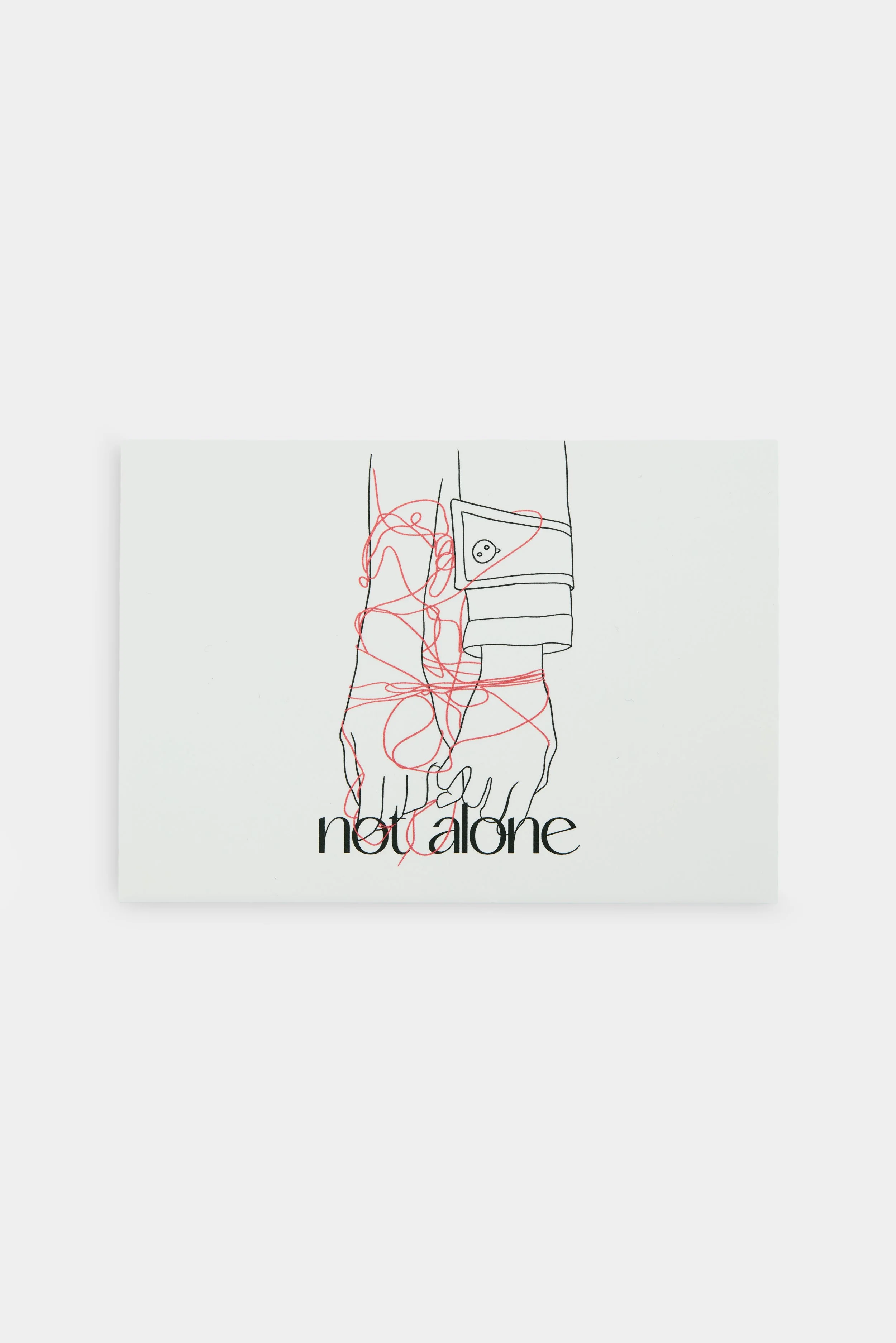 Postkarte - not alone