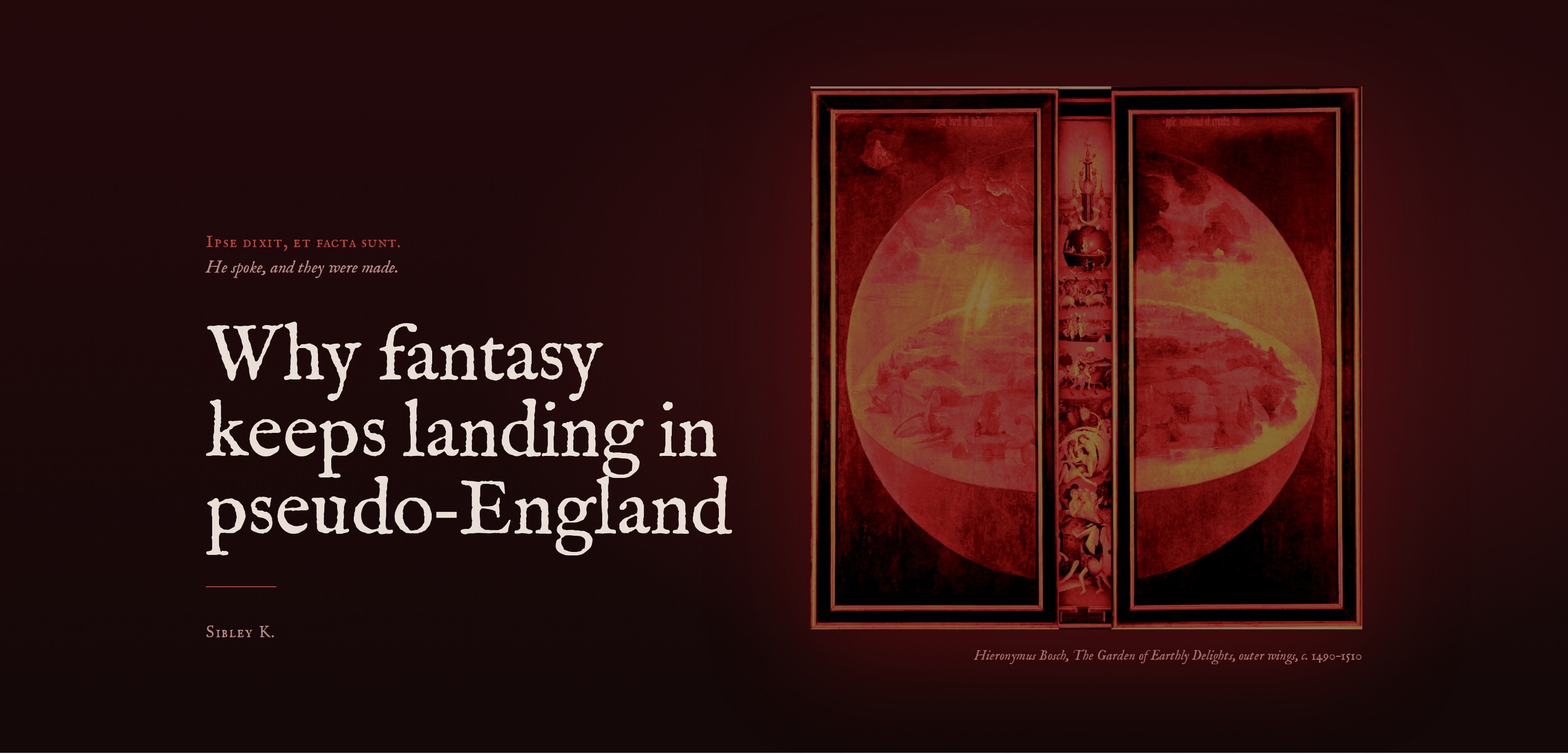 Why Fantasy Keeps Landing in Pseudo‑England