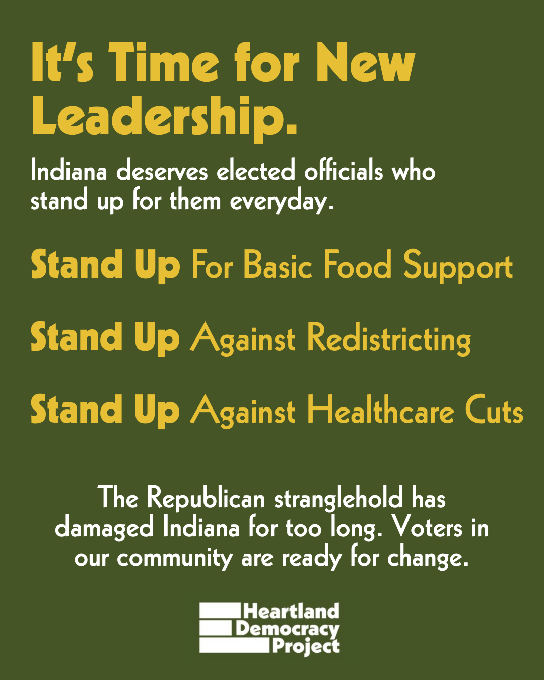 It's Time for New Leadership - Nov 3