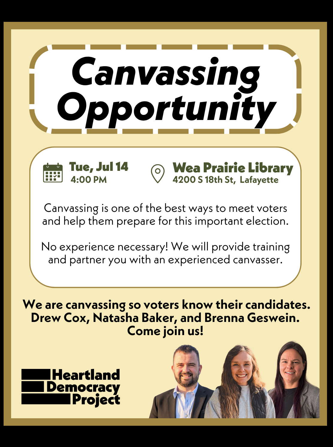 Canvassing in Wea