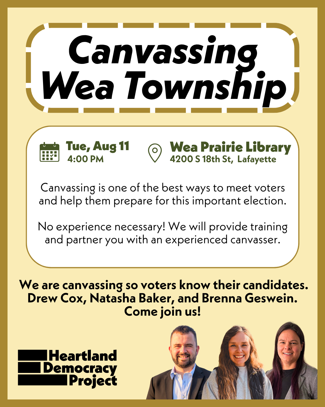 Canvassing in Wea