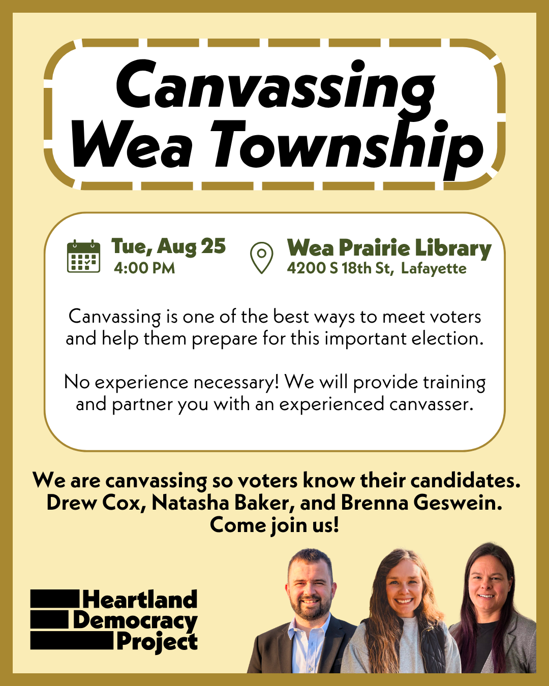 Canvassing in Wea