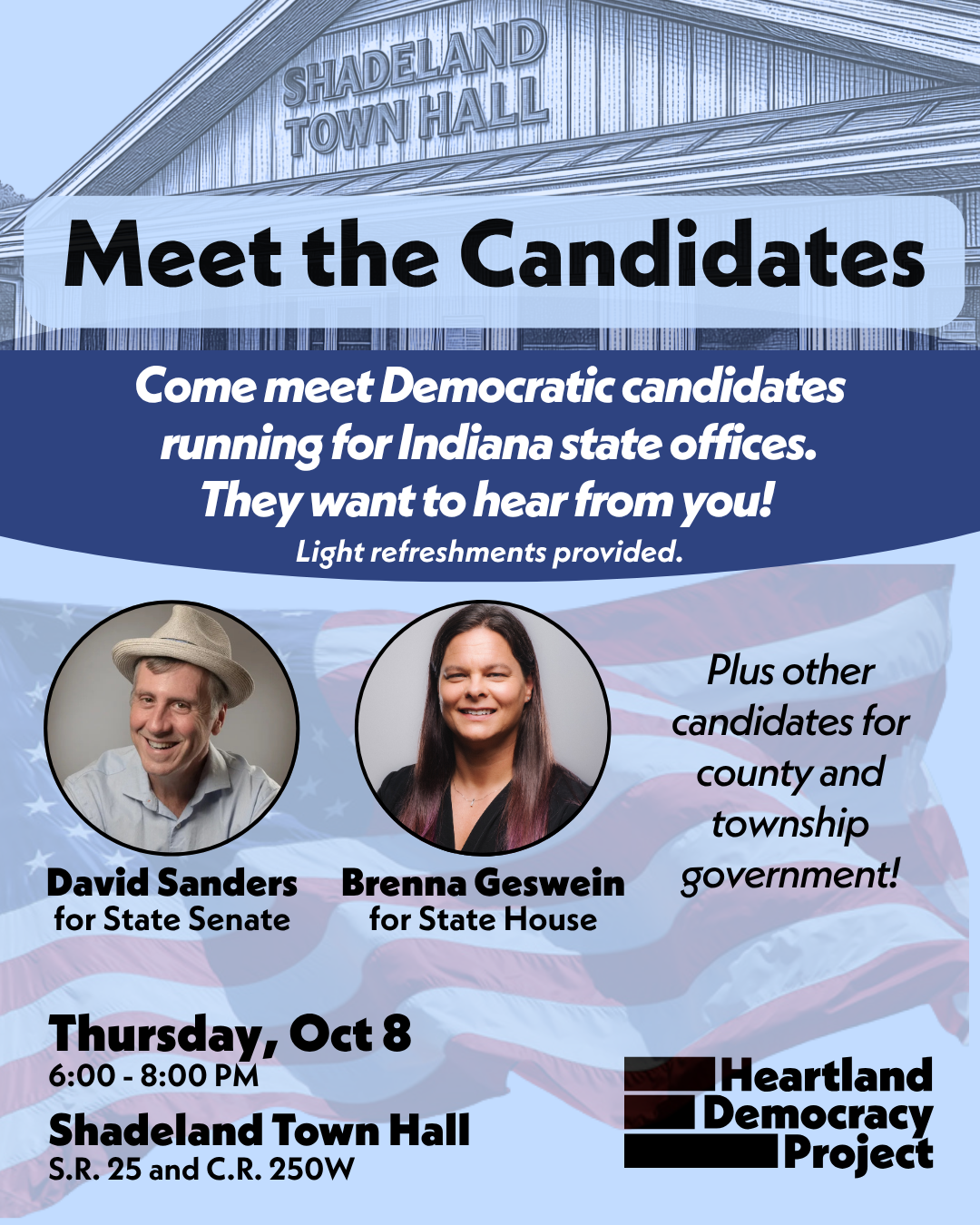 Shadeland Town Hall - Meet the Candidates