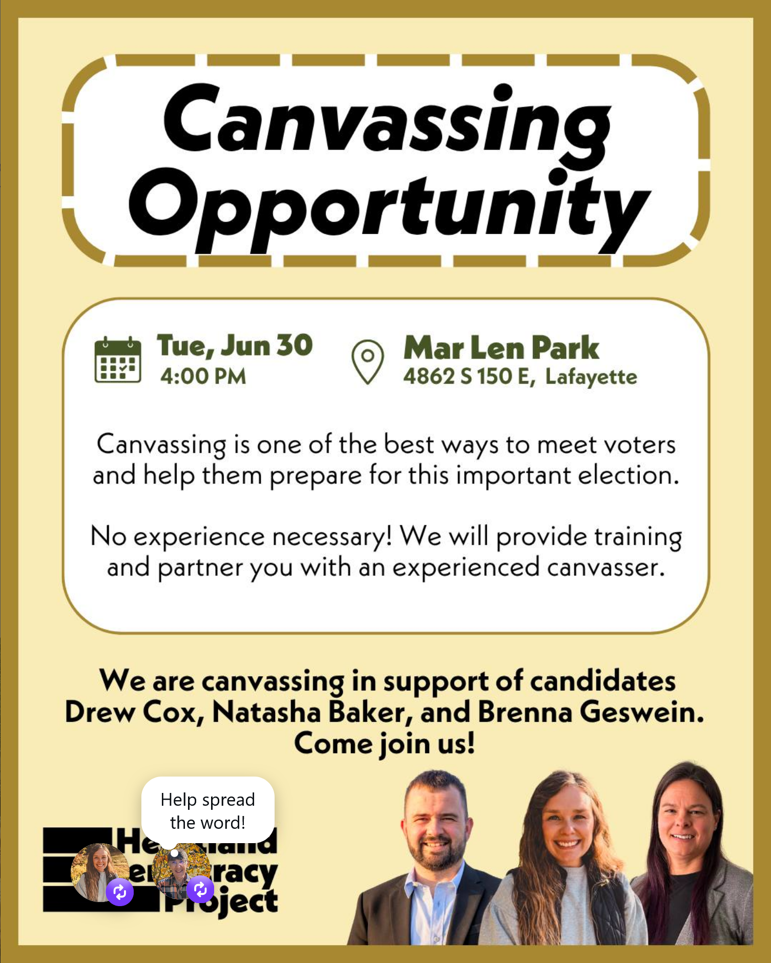 Canvassing Opportunity
