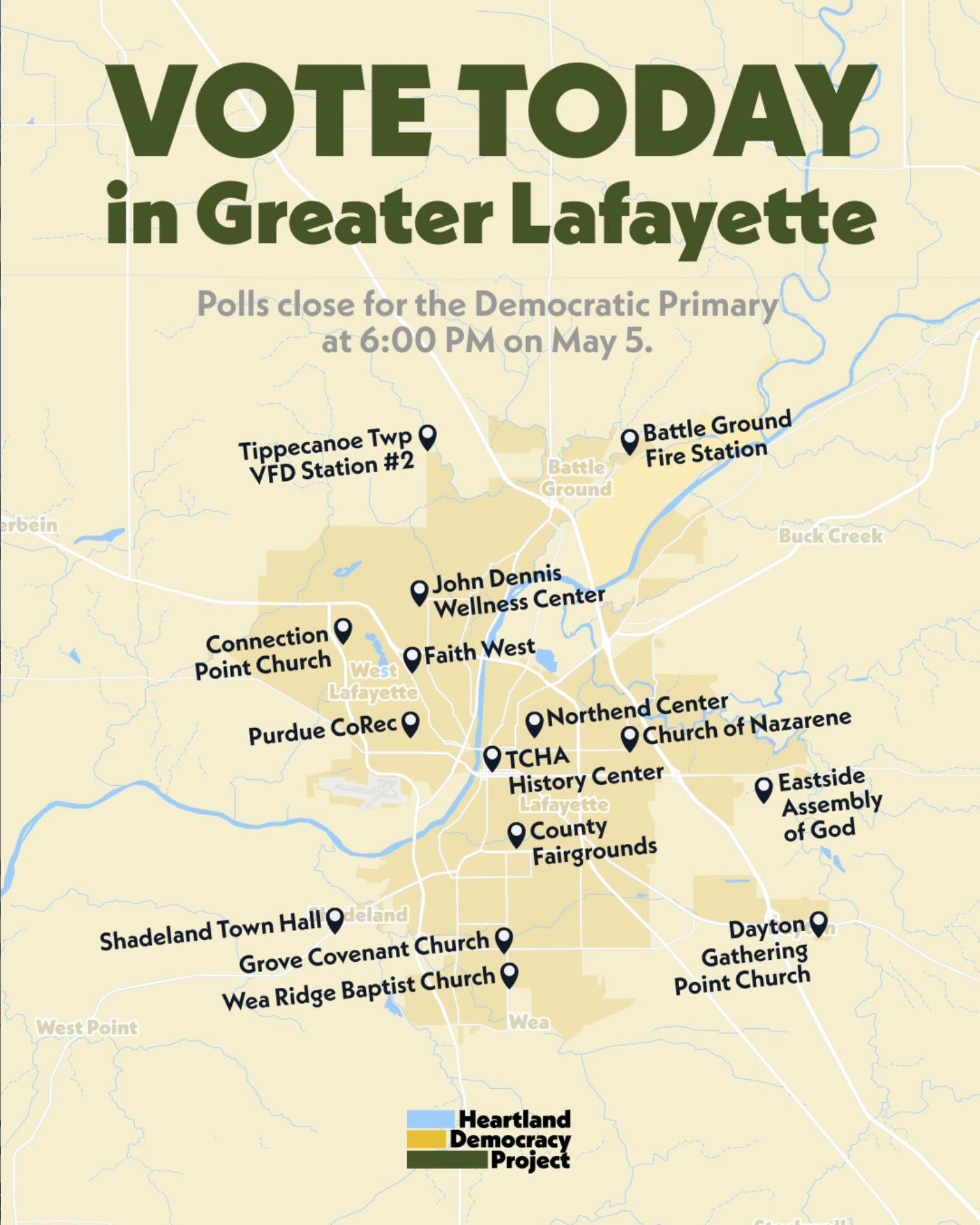 Vote today in Greater Lafayette