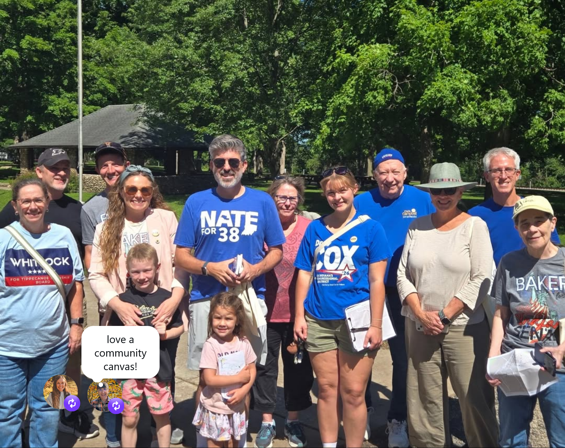 Canvassing group in Battleground