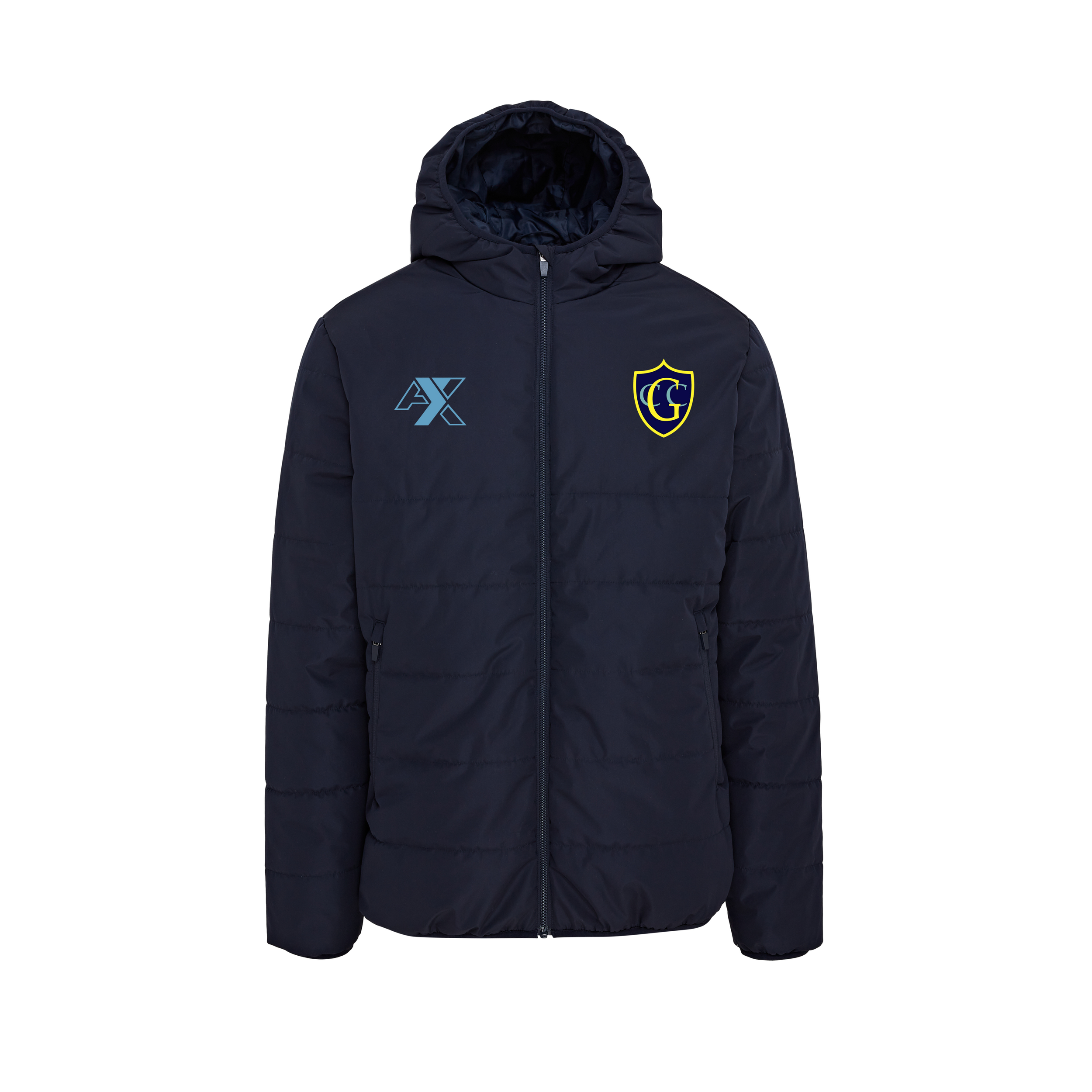 GCC Shield Quilted jacket Navy - front.png