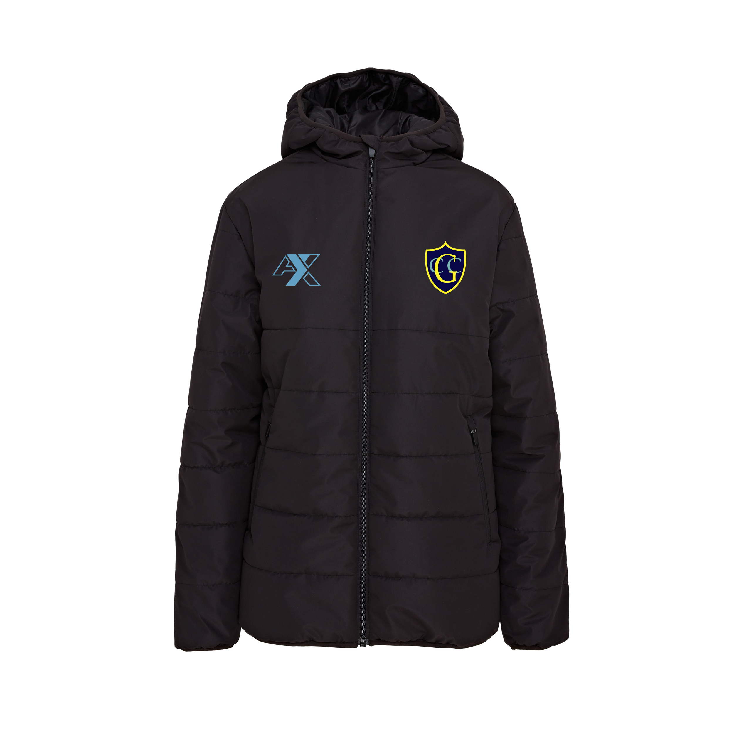 GCC Shield Quilted jacket black - front.png