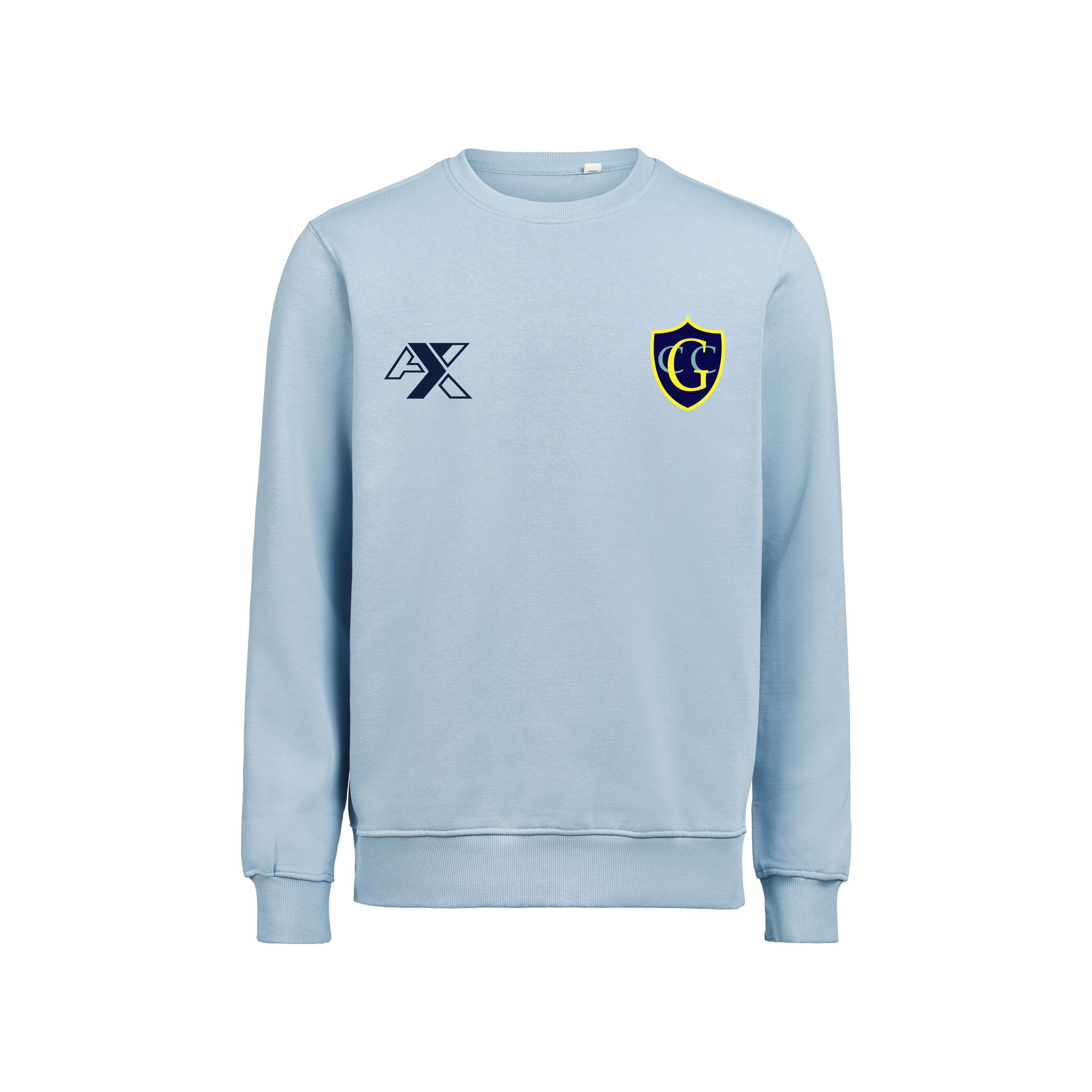 GCC Comfort Crew neck Light blue - Front.png