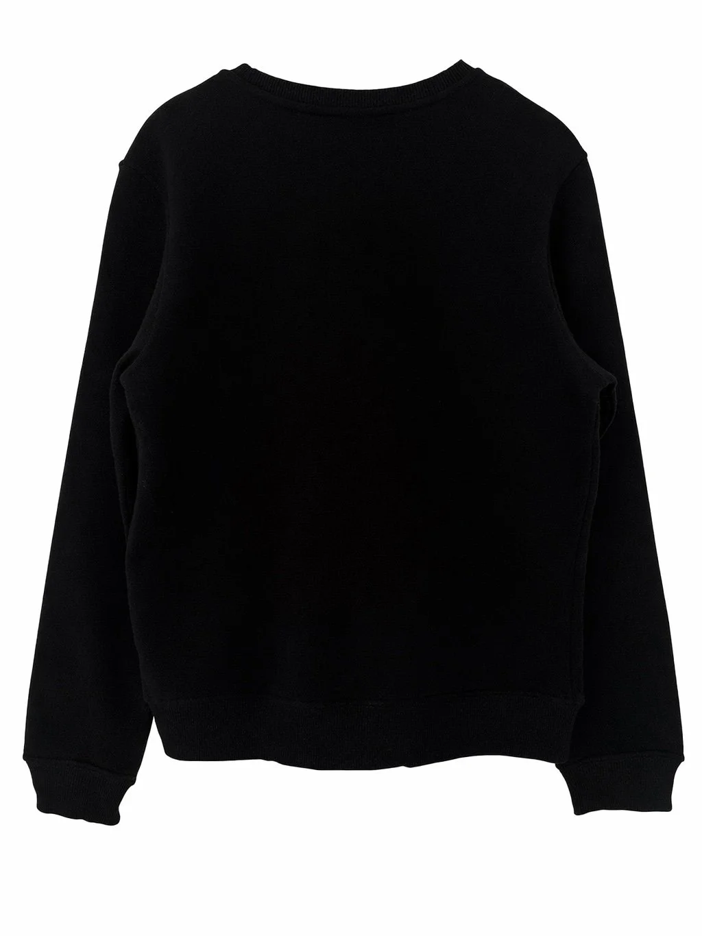 Baldinini black cotton sweatshirt back view minimalist design