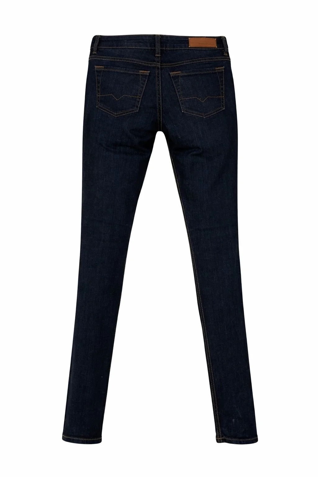 Hugo Boss Orange luxury designer denim jeans back view, tailored fit premium jeans, high-end resale designer denim, Virtual Preview Available