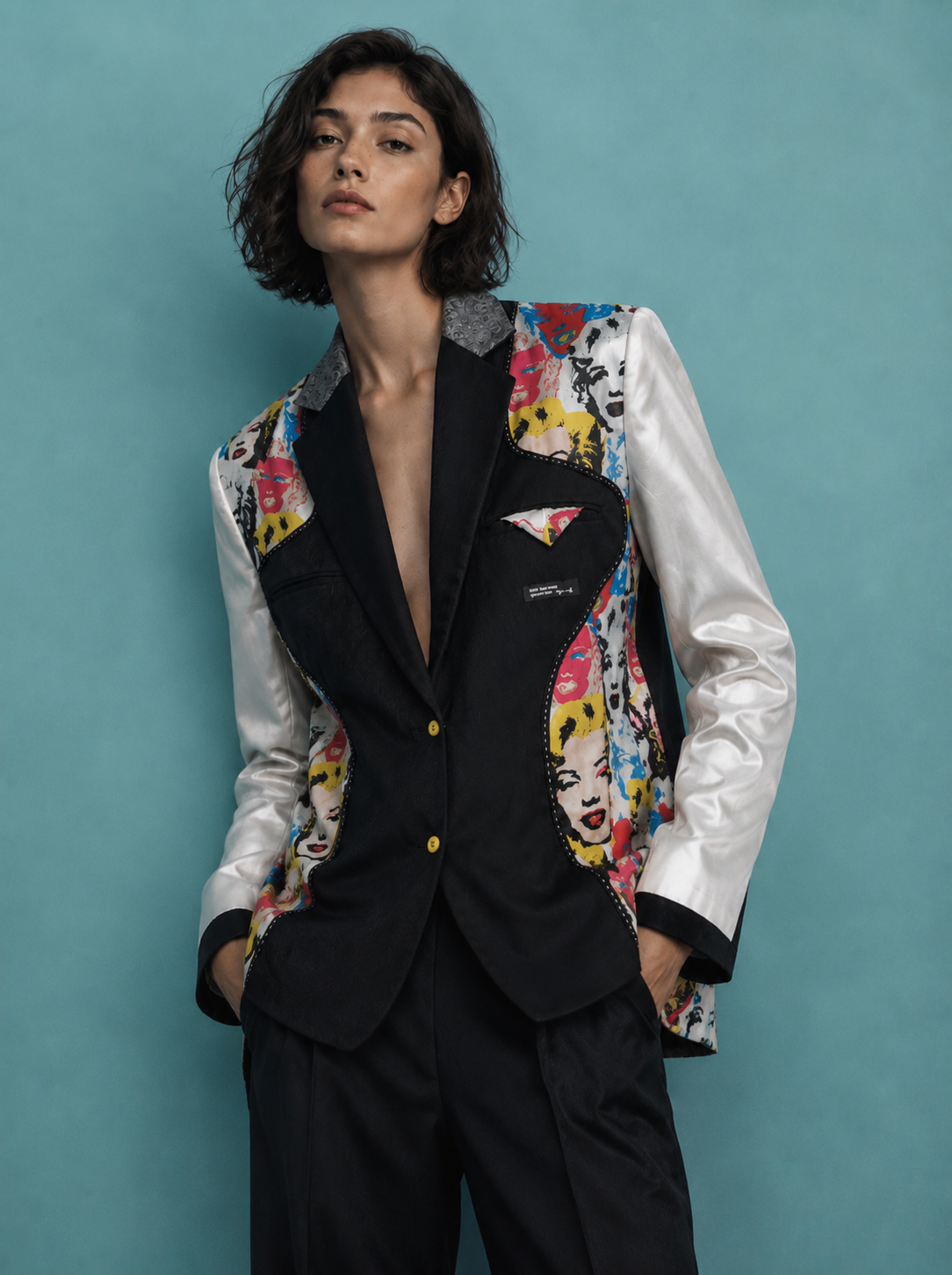 Pepe Jeans London x Andy Warhol reversible blazer artwork side