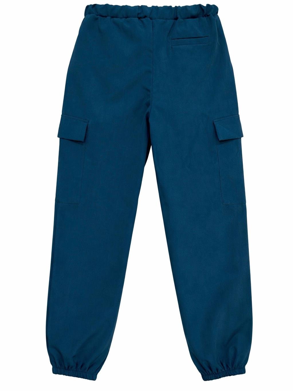 3.	Italian made blue cargo pants back view