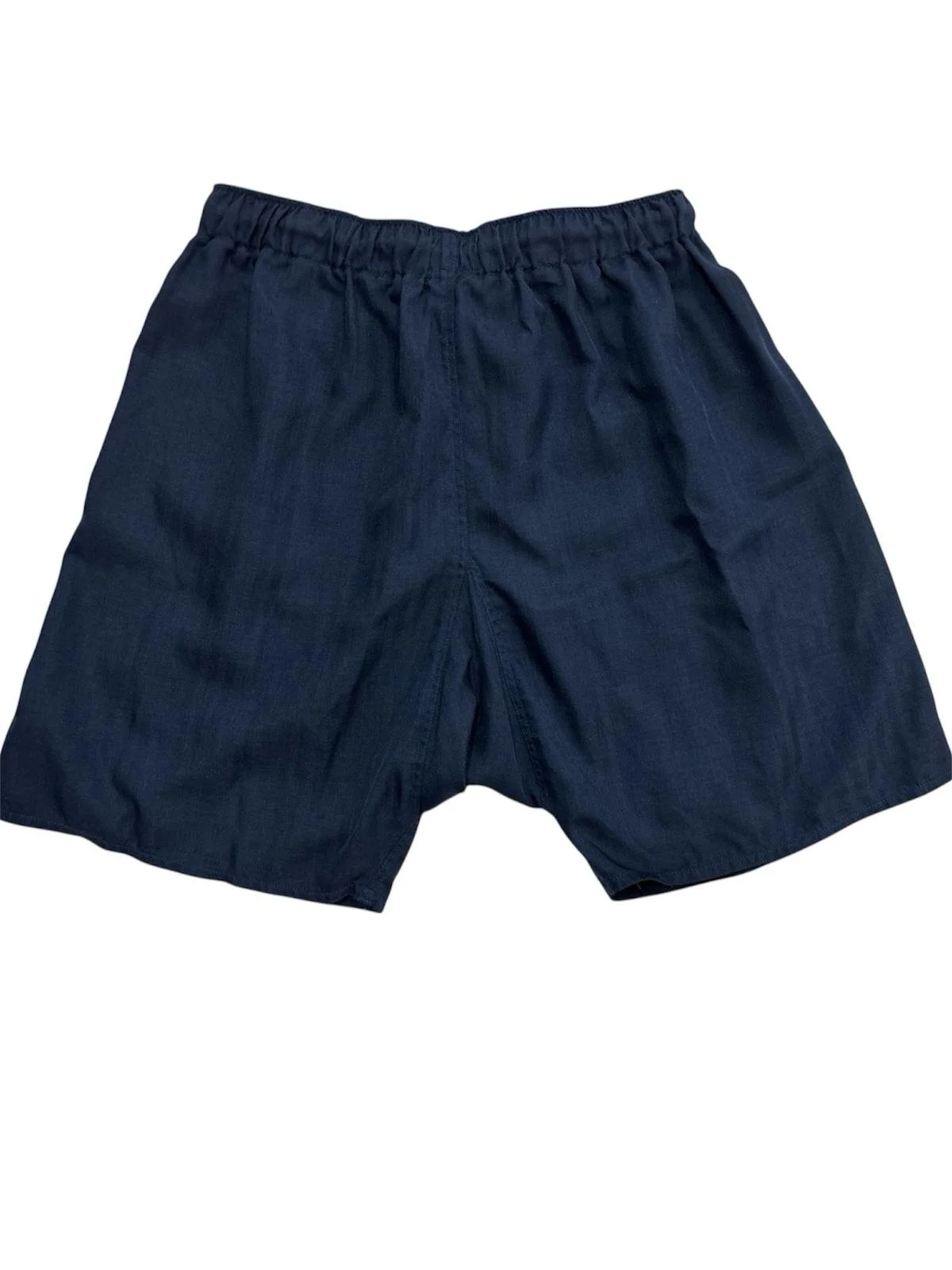 Nafsi unisex harem shorts navy blue back