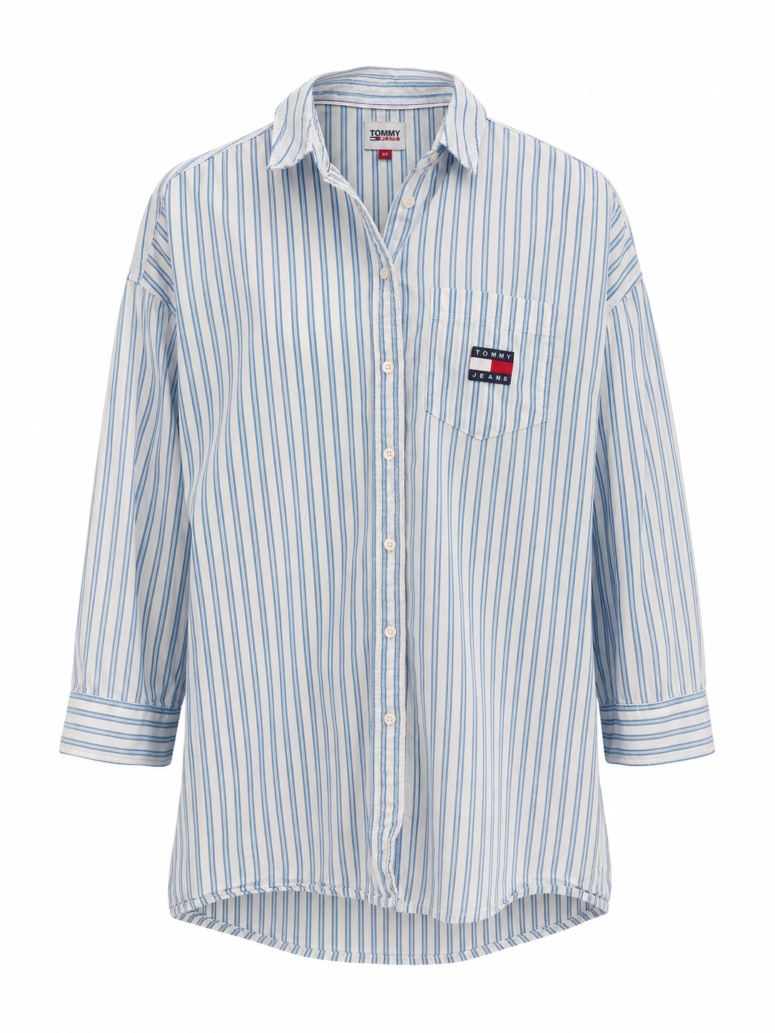 Tommy Hilfiger women’s oversized striped cotton shirt