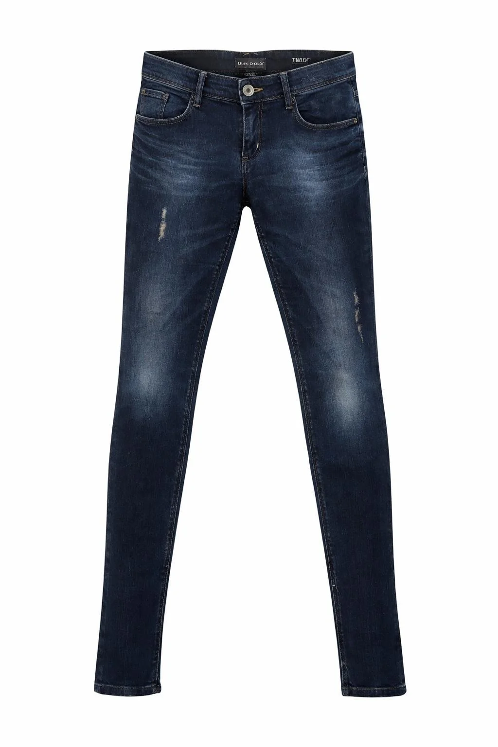 Marc O’Polo Twiggy women skinny jeans front view, dark blue denim slim fit, luxury pre-owned designer jeans, Norée Thrift de Lux
