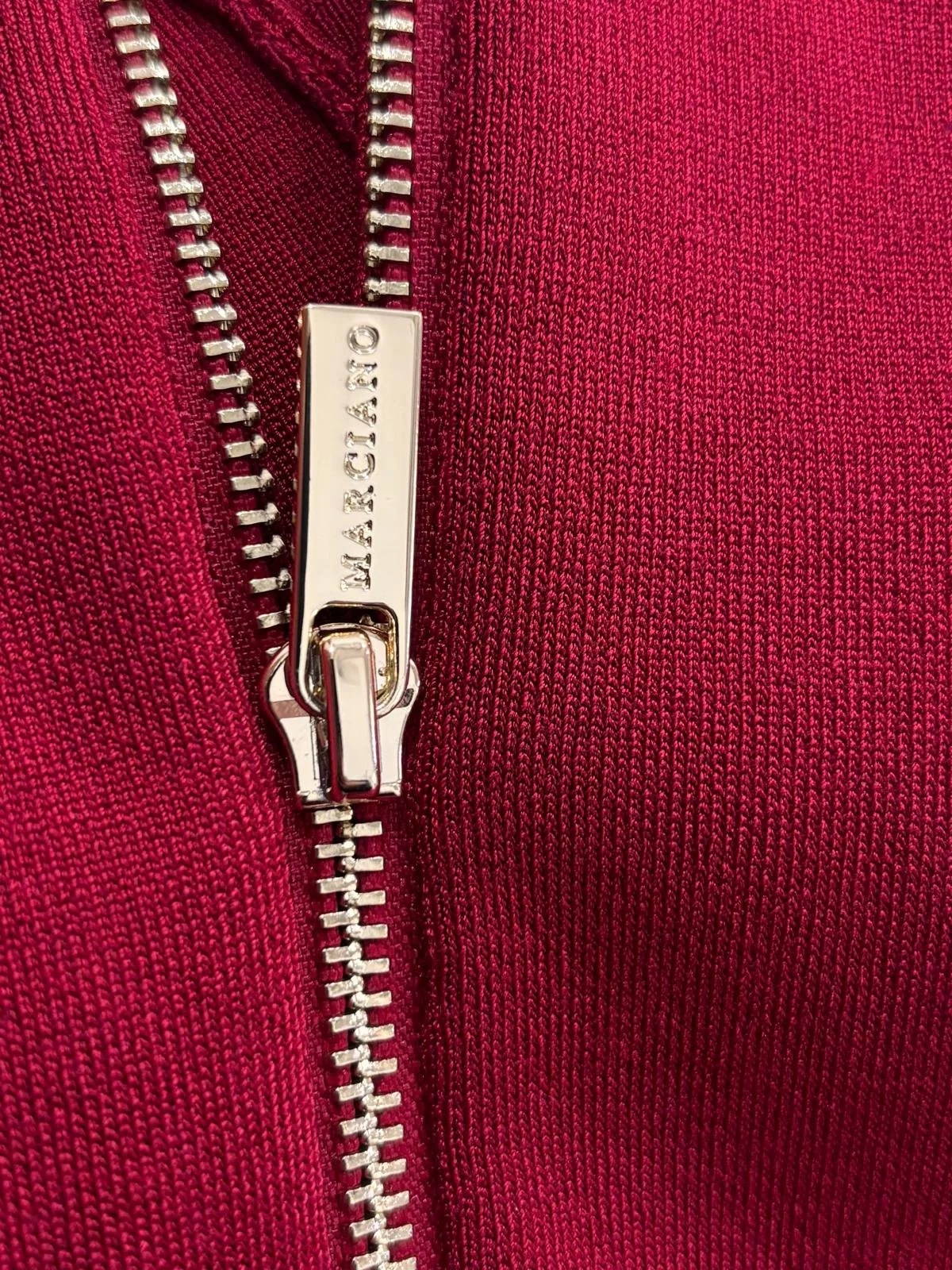 Marciano by Guess red dress back zipper luxury detail