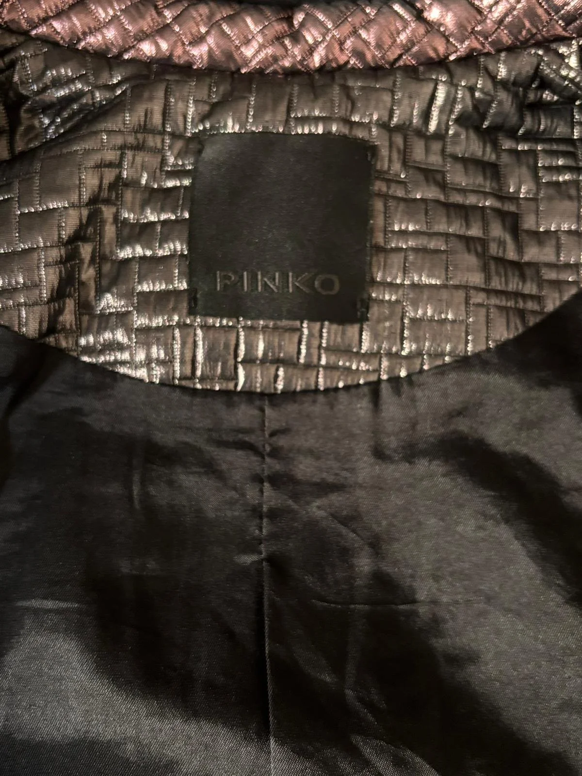 PINKO designer jacket interior logo label