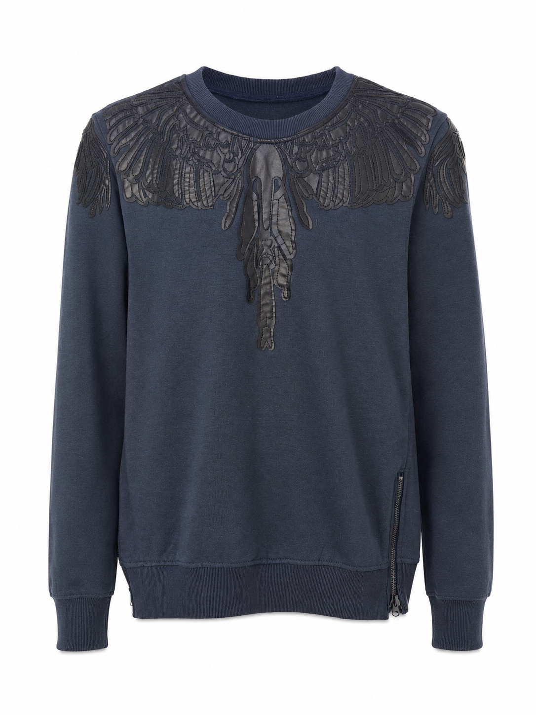 Nudie Jeans Co designer sweatshirt navy front