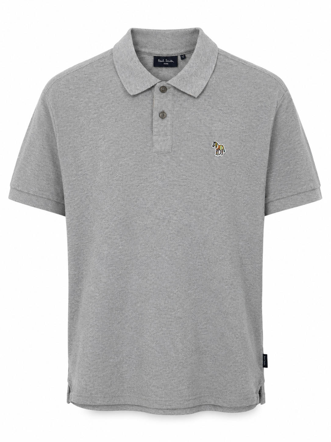 Paul Smith grey designer polo shirt front view