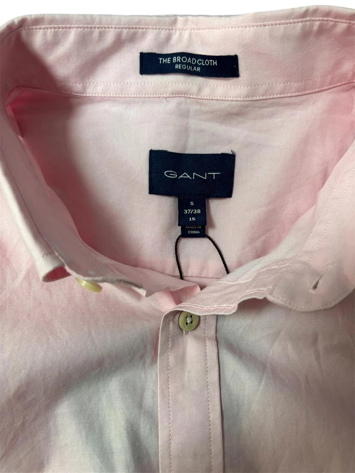 GANT shirt interior care label authentic designer garment detail