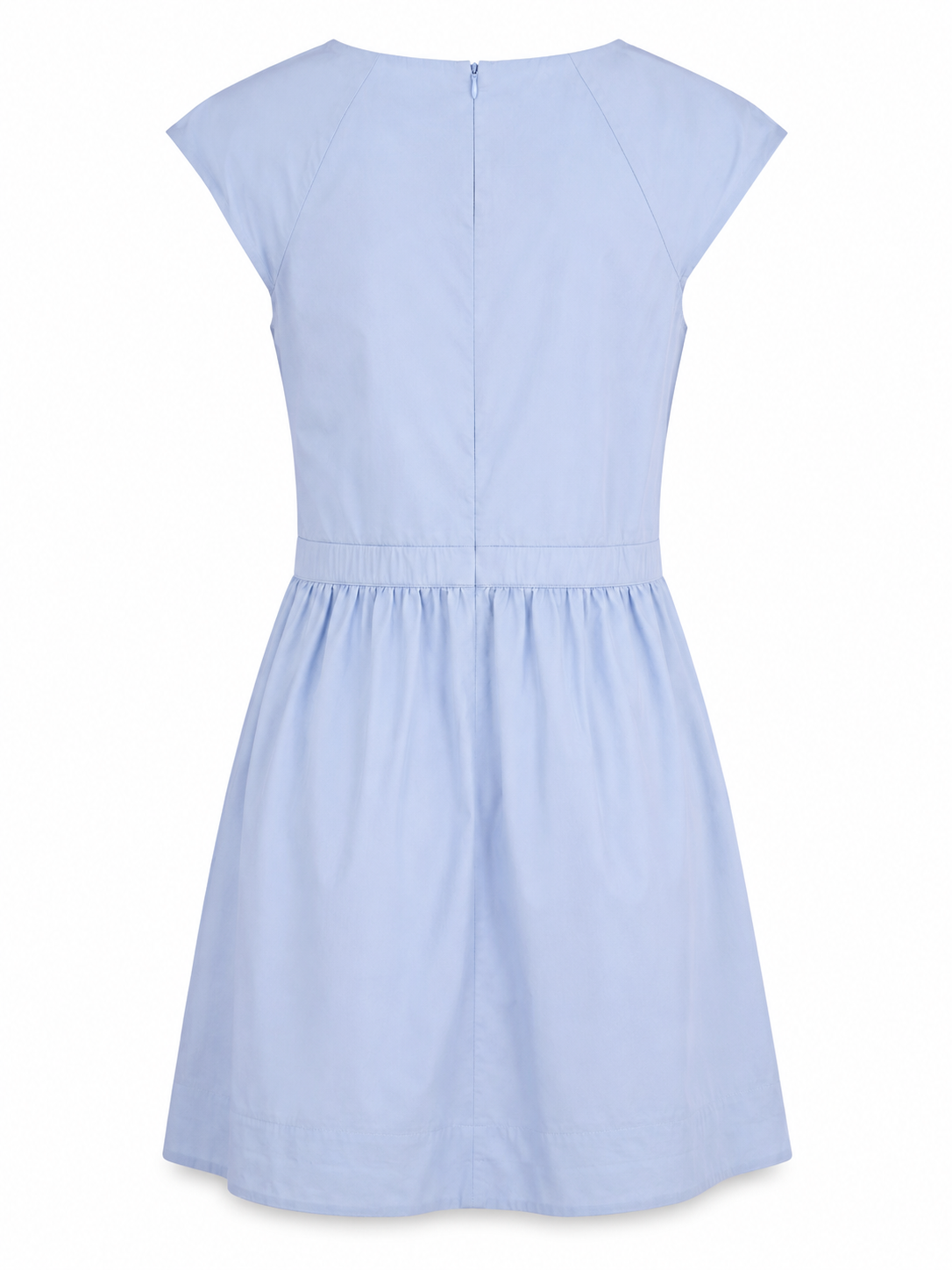 Patrizia Pepe light blue cotton dress back view