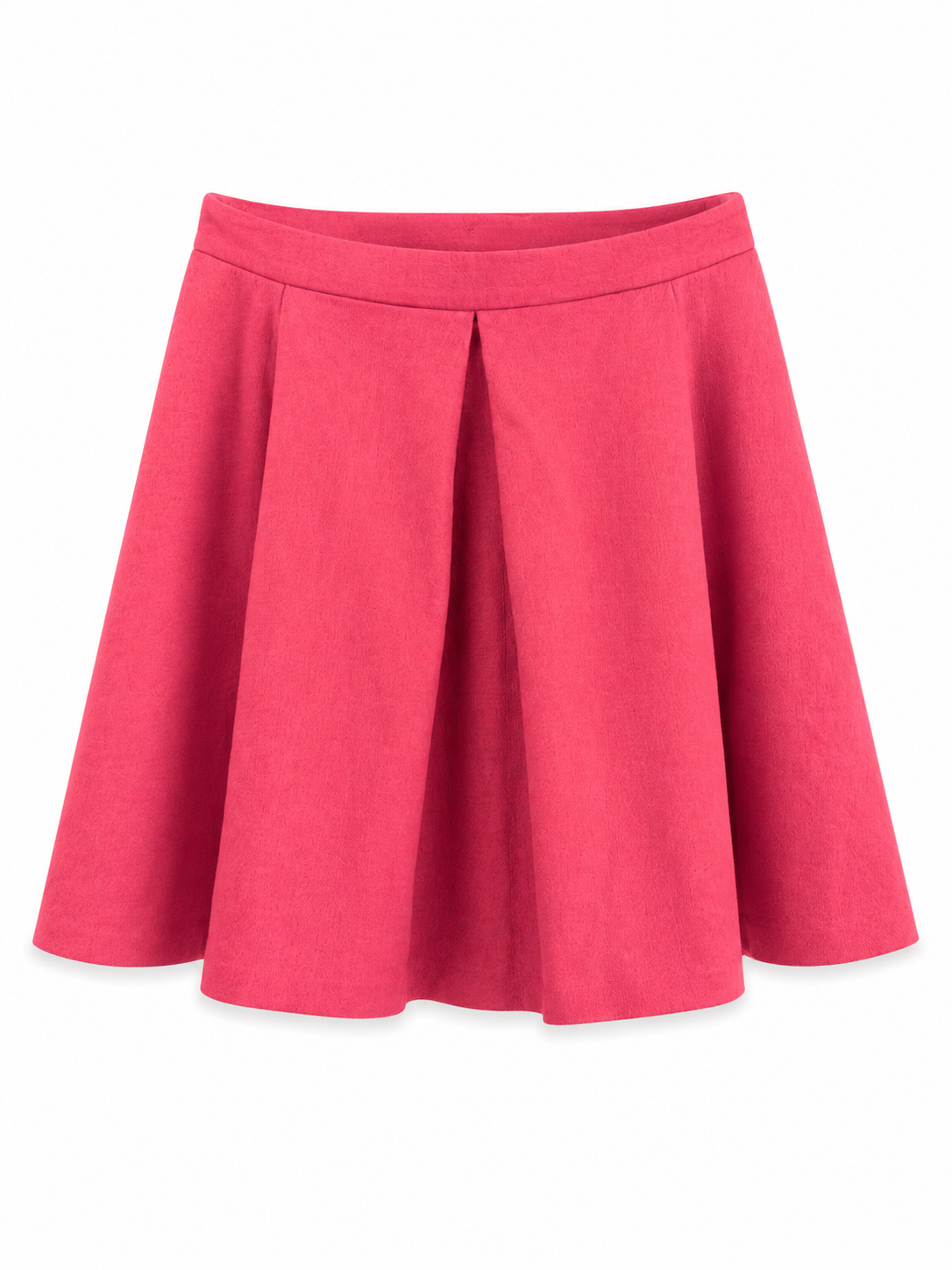 COS pink flared mini skirt cotton blend