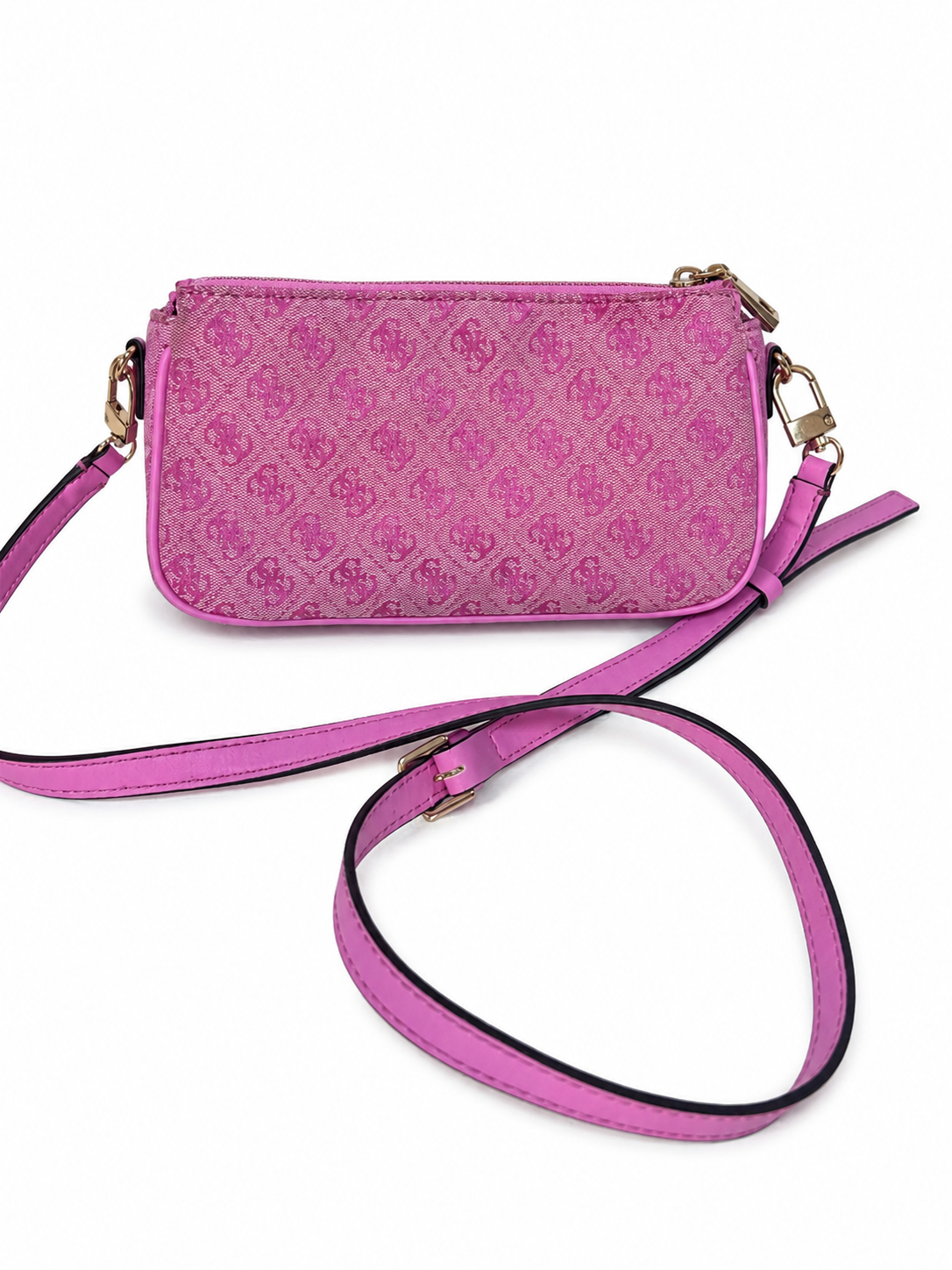 GUESS pink shoulder bag back view