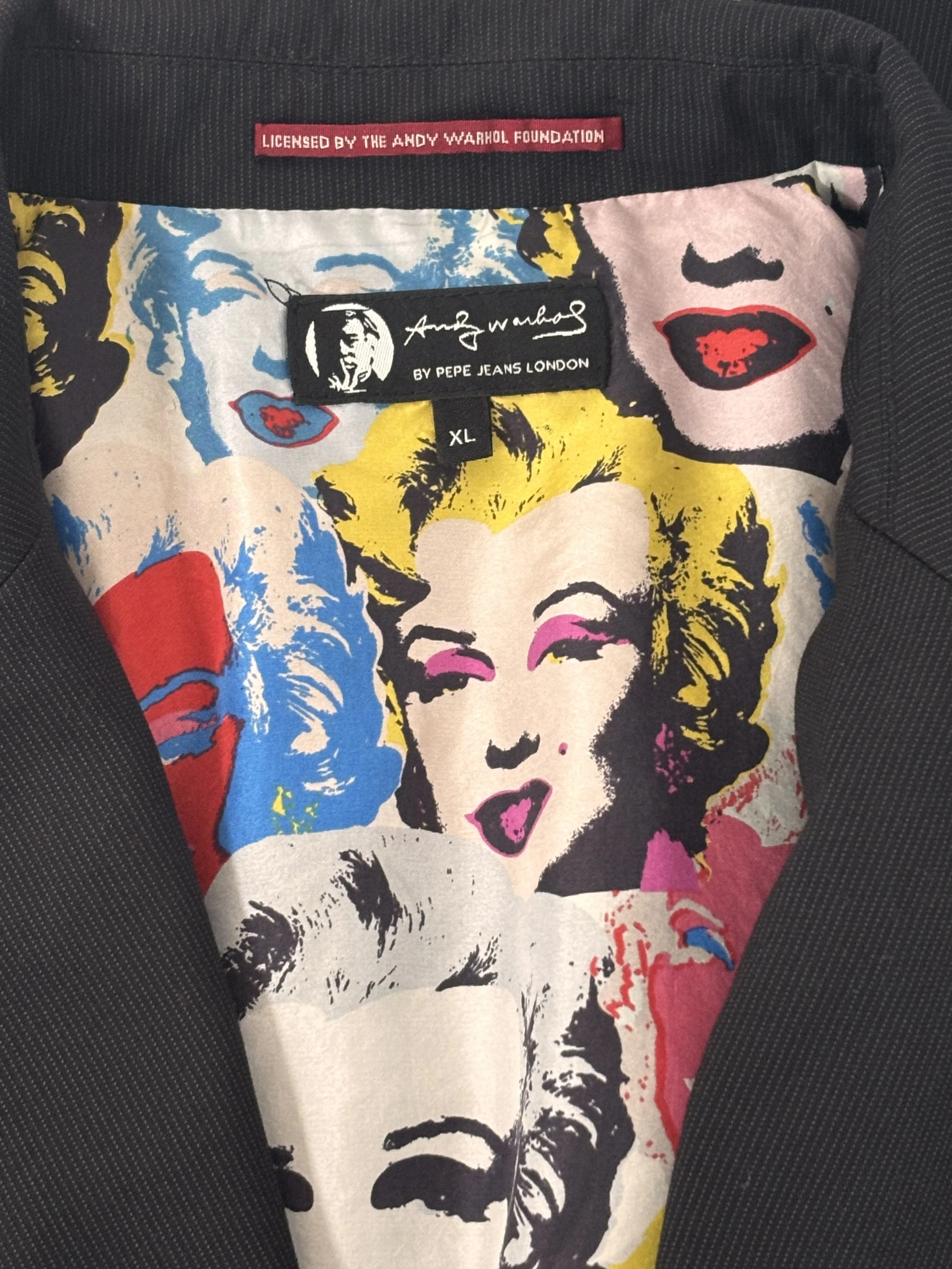 Andy Warhol x Pepe Jeans collar label
