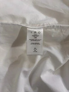 IRO women’s cartoon shirt care label