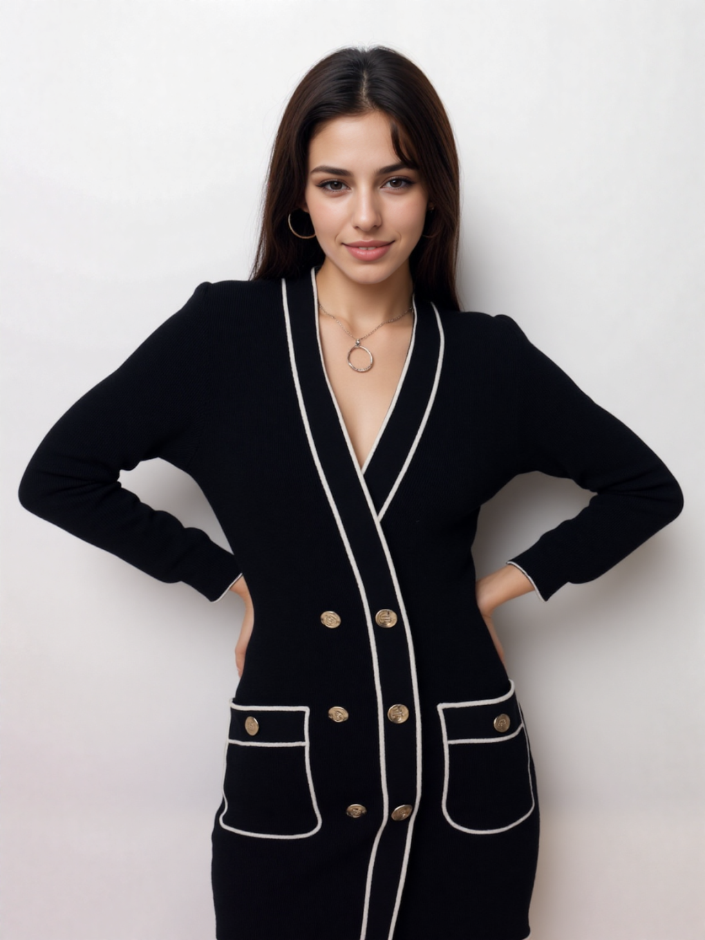 Elisabetta Franchi Contrast Trim Mini Dress – Pre-Owned